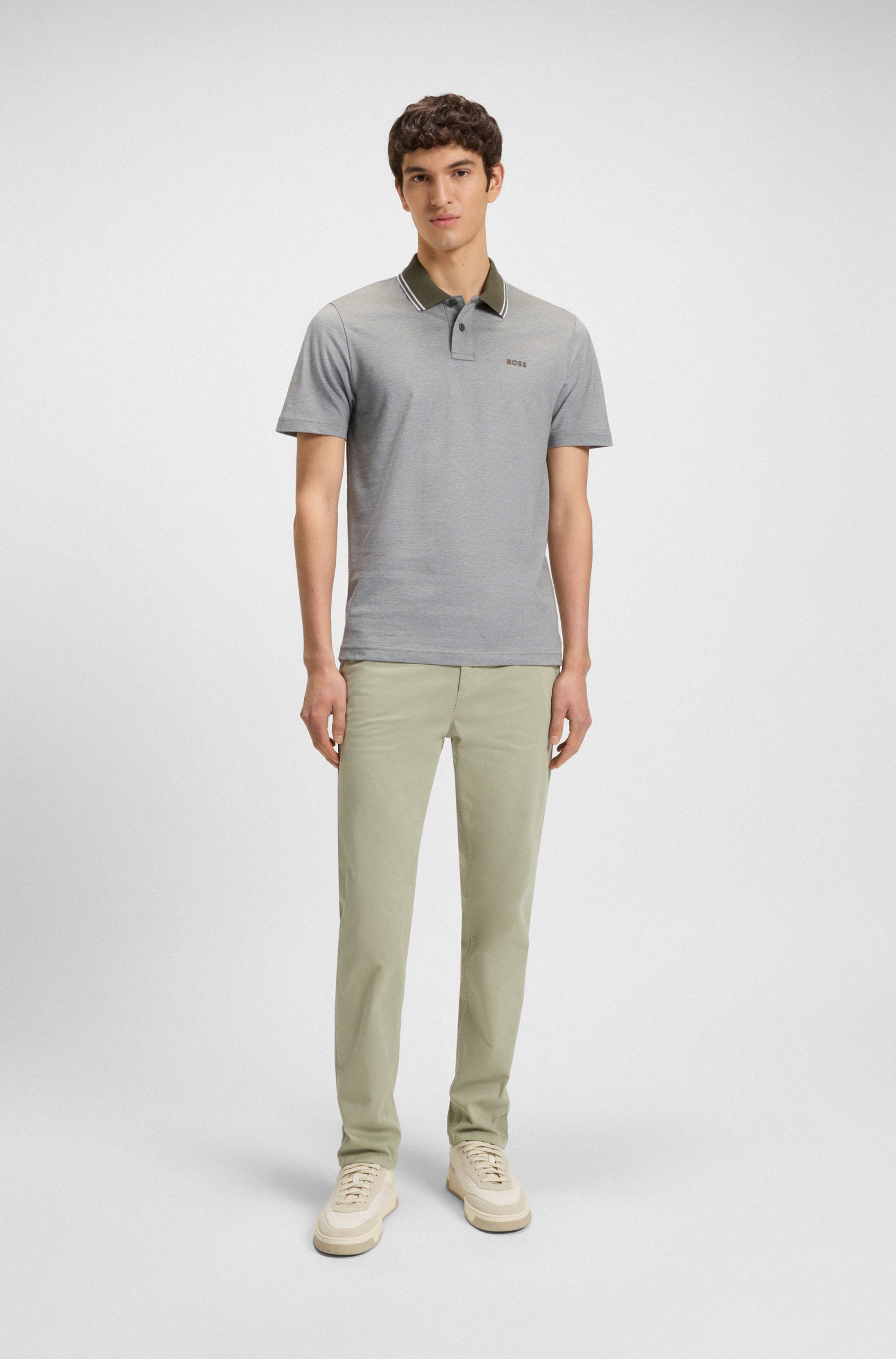 Boss Orange Poloshirt PeoxfordNew met een polokraag