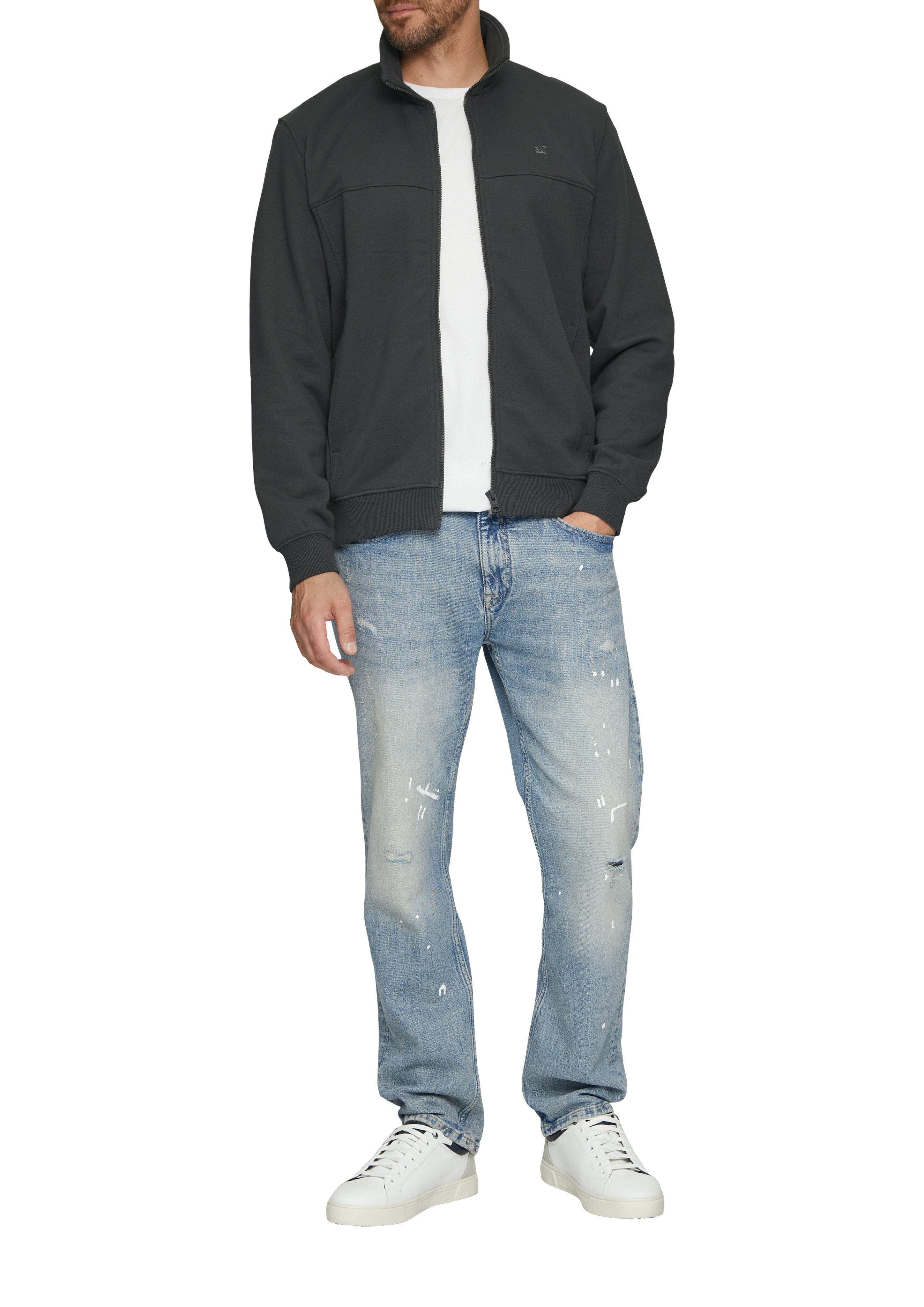 s.Oliver Sweatshirt met geborduurd logo