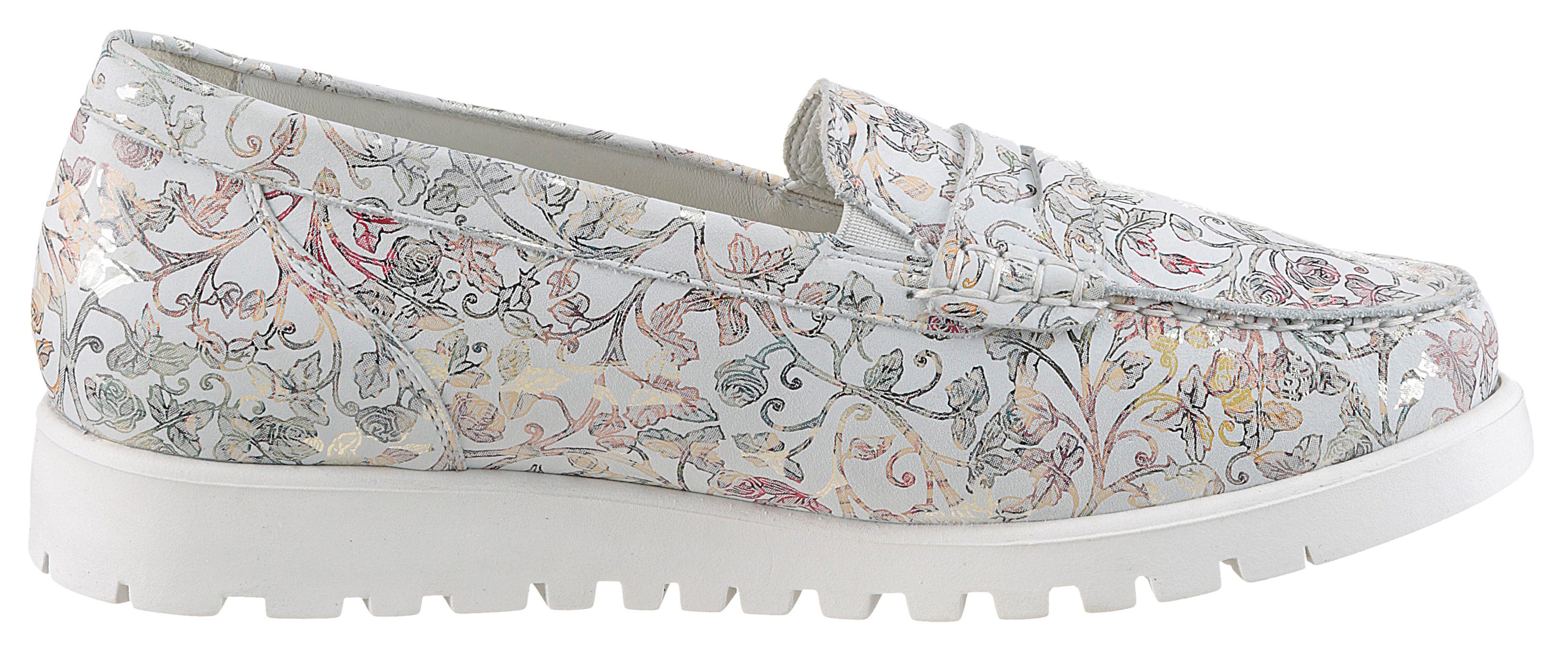 Waldläufer Mocassins HEGLI lage schoen, instapschoen, comfortschoen in wijdte h (=zeer wijd)