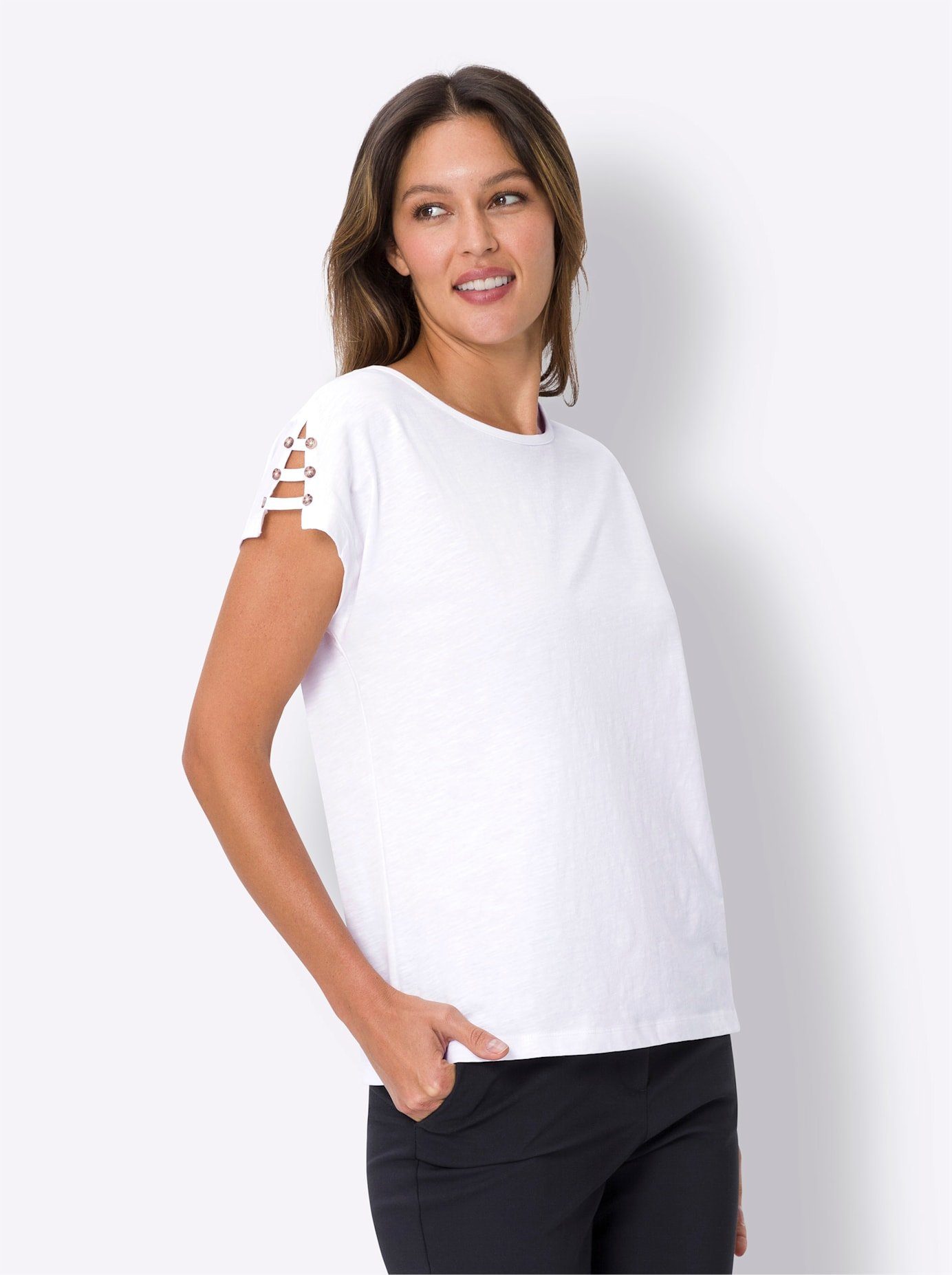 Classic Basics Shirt met ronde hals (1-delig)