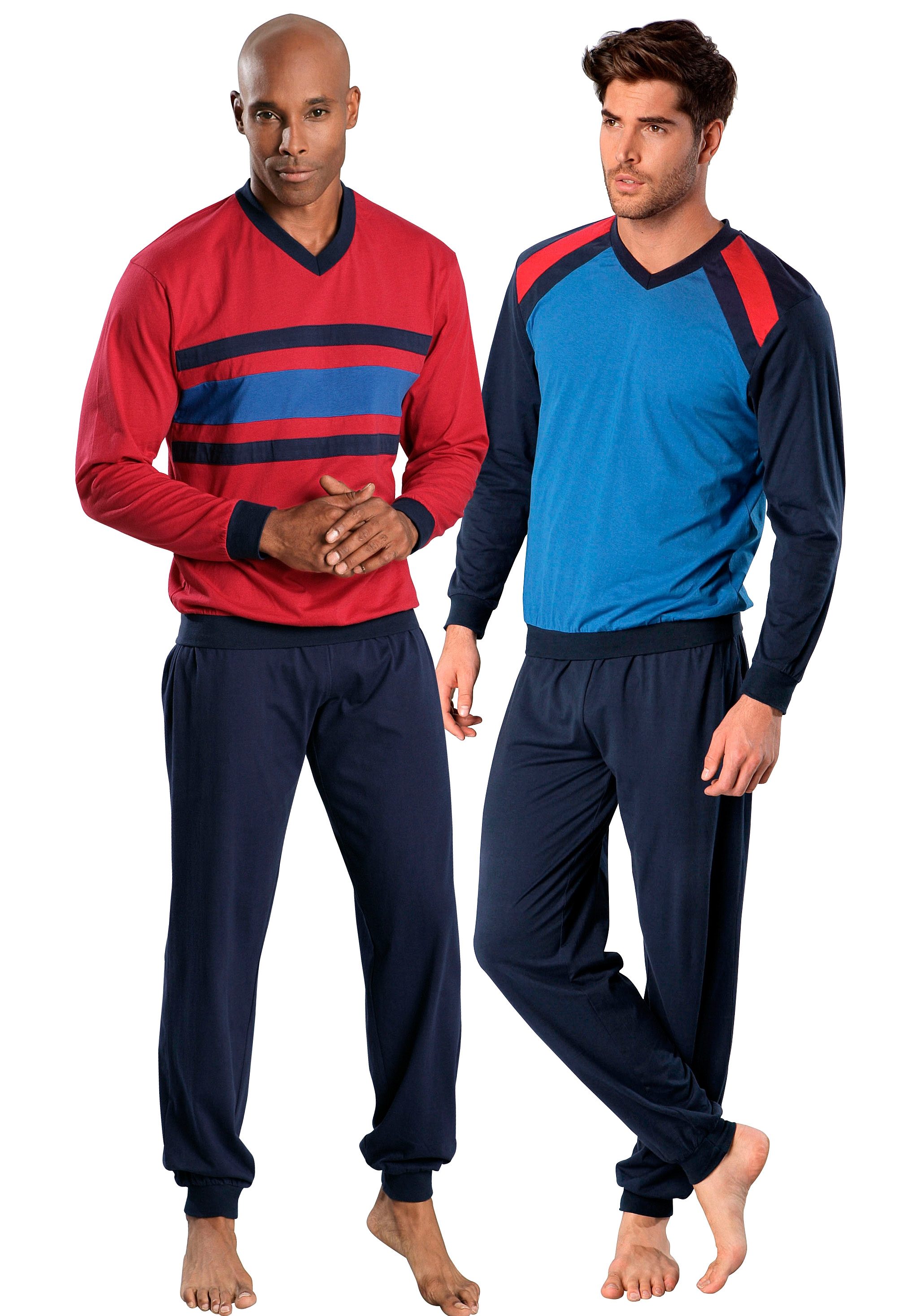 le jogger® Pyjama in lang model (4-delig, Set van 2)