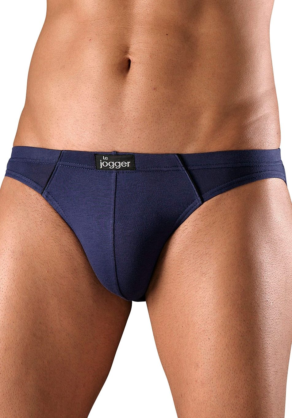 le jogger® Slip Minislip strak model, mooie kleuren met contrastkleurige pipings (set, 4 stuks)