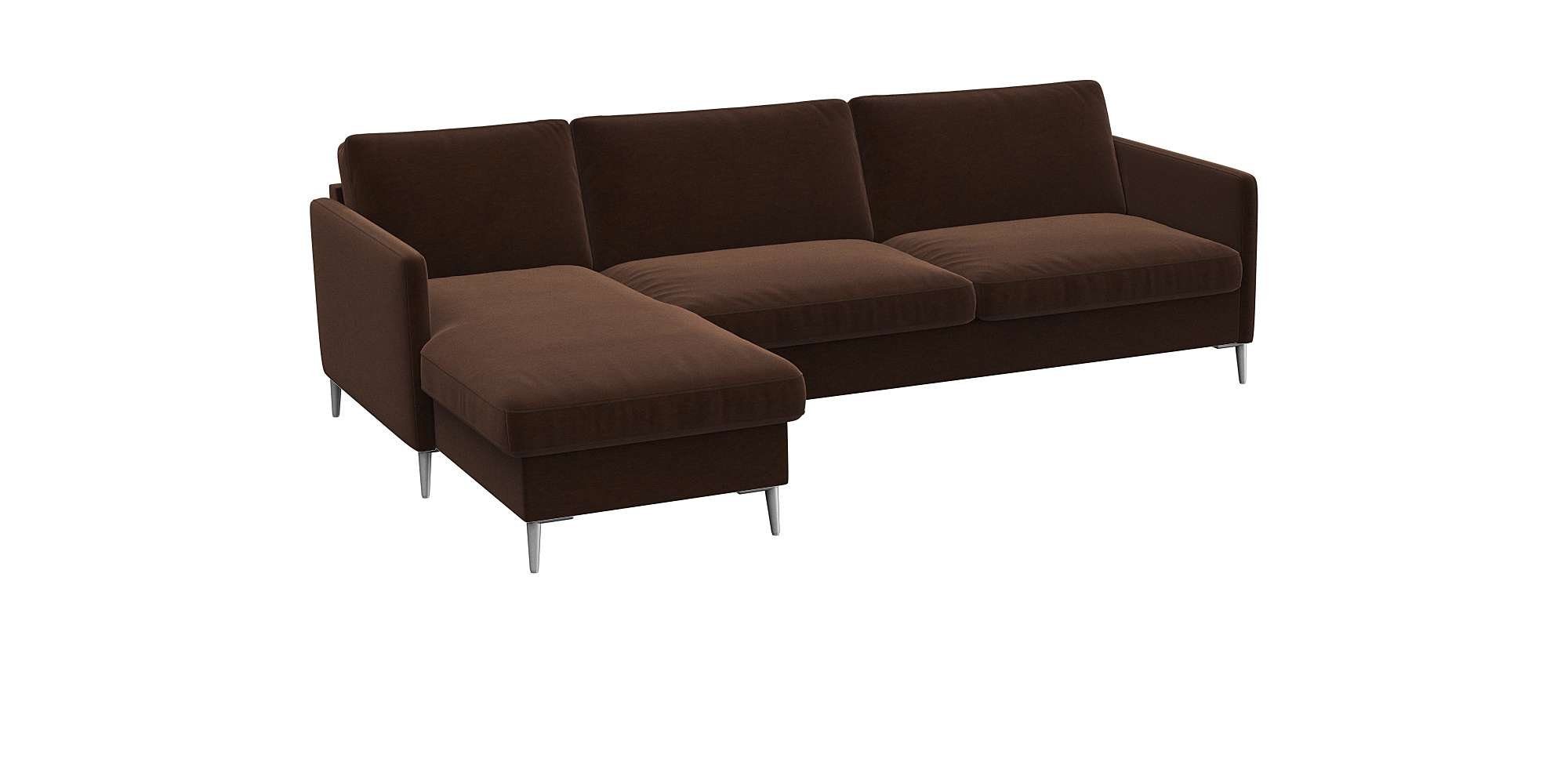 FLEXLUX Hoekbank Fiore, L-vorm, comfortabel en aangenaam door hoogwaardige zitopbouw