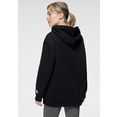 adidas performance sweatshirt women linear oversized fleece hoodie zwart