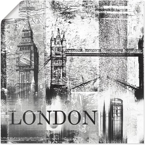Artland artprint London Skyline Abstrakte Collage 04