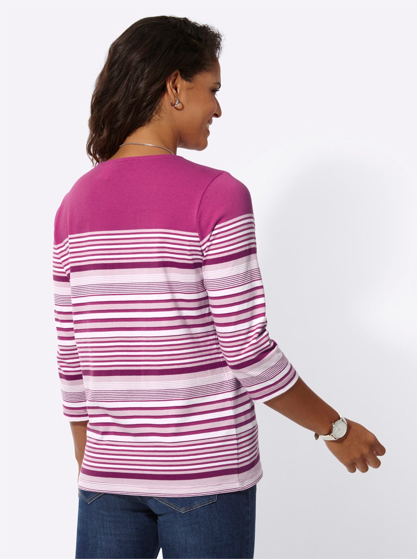 Casual Looks Shirt met 3 4 mouwen Shirt (1-delig)