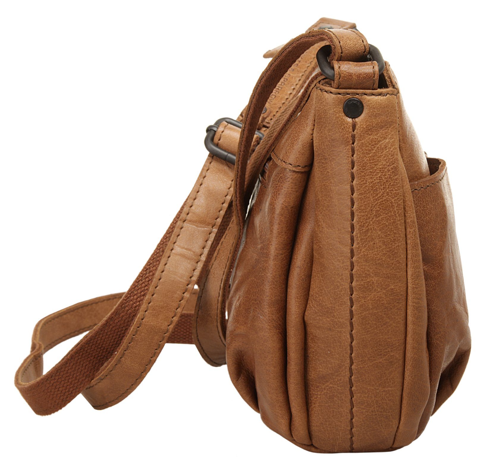 Spikes & Sparrow Schoudertas echt leder