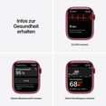 apple smartwatch watch series 7 gps + cellular, 45 mm rood