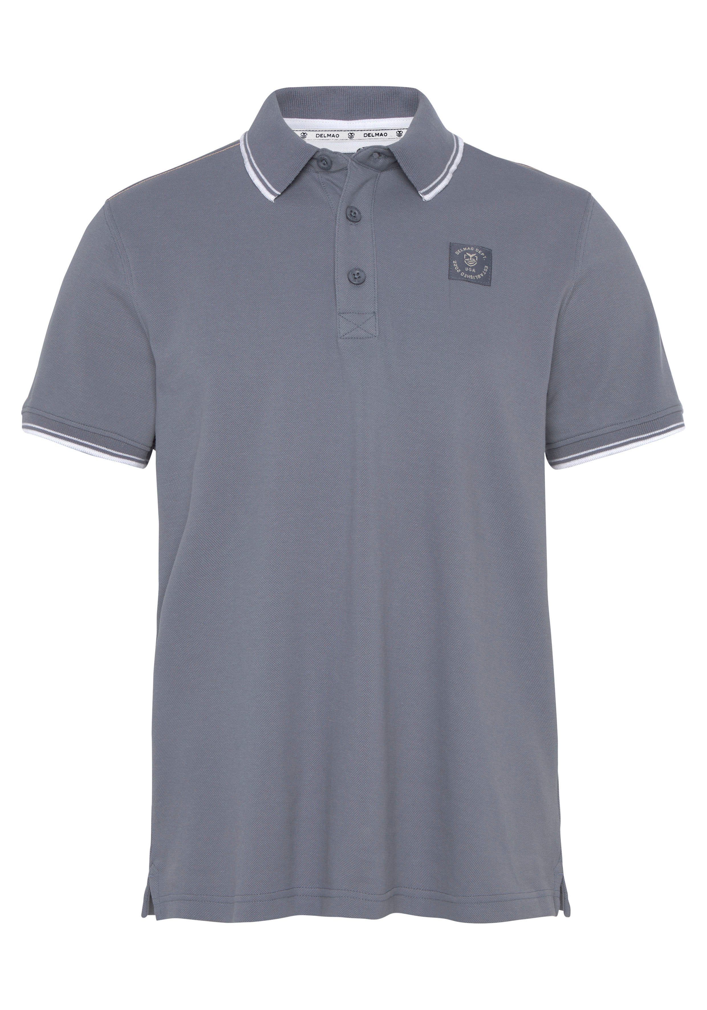 DELMAO Poloshirt Korte mouwen, losse pasvorm, polokraag, voor tennis of golf