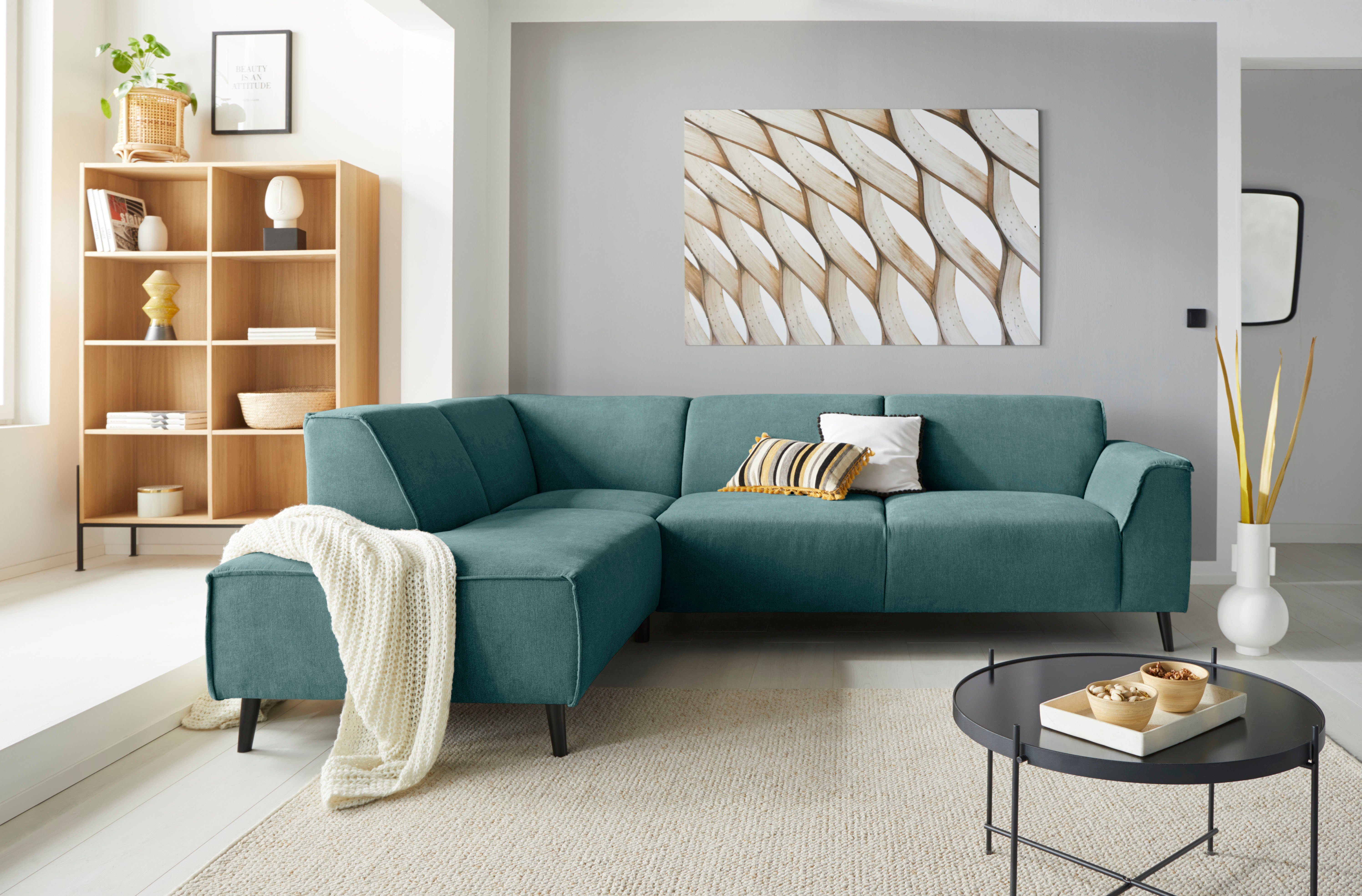 DOMO collection Hoekbank Amora, comfortabel en tijdloos, L-vorm