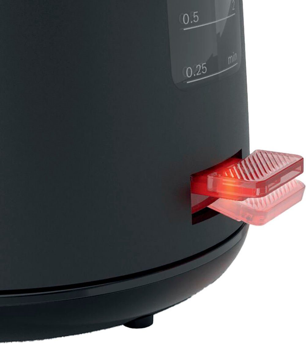BOSCH Waterkoker MyMoment TWK2M163, Abschaltautomatik, Überhitzungschutz, Tassenanzeige, 1,7 l, Automatische uitschakeling, weergave aan kopjes, matzwart
