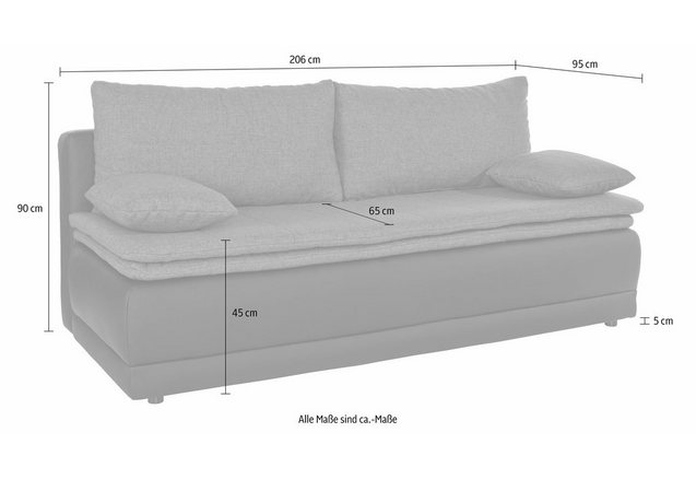 Bedbank met boxspringvering Bedbank met boxspringvering