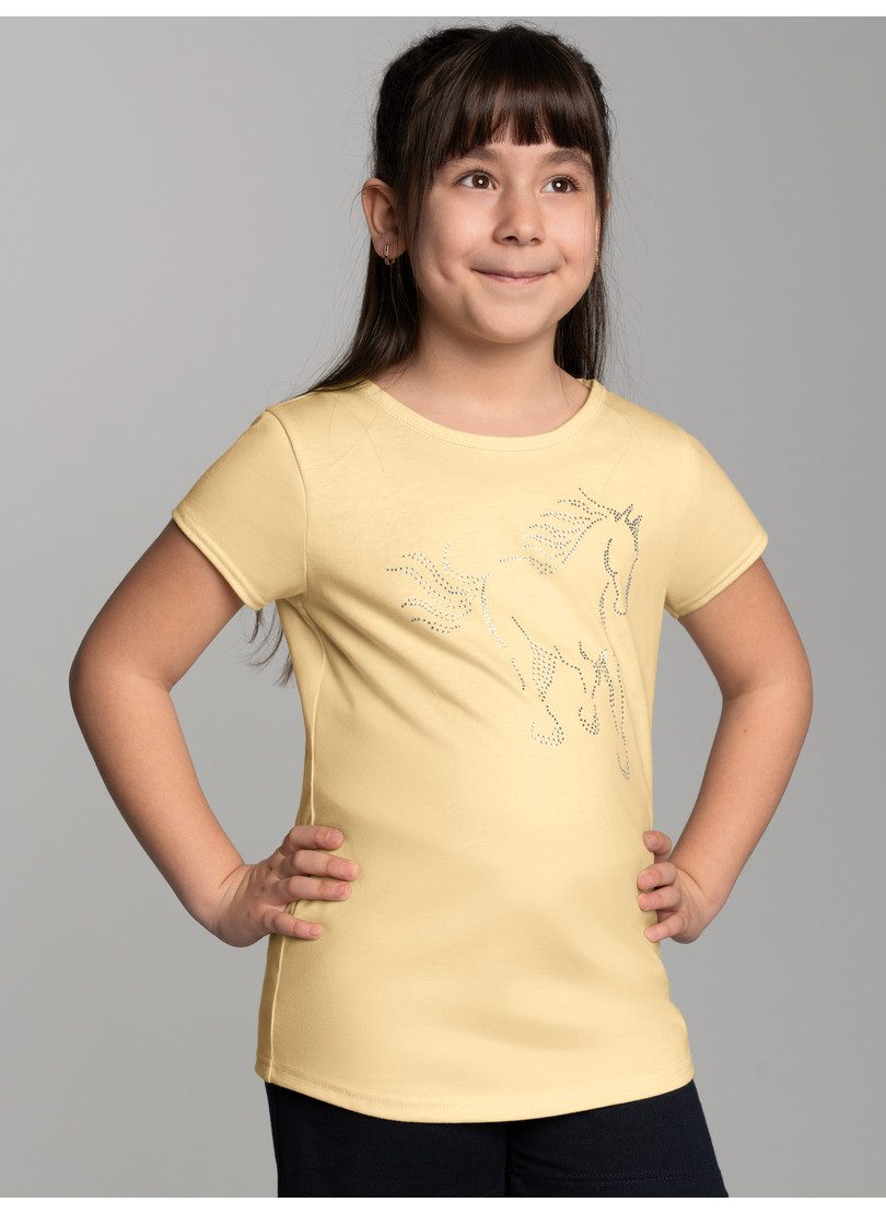 Trigema T-shirt TRIGEMA T-shirt met glinsterend paardprintmotief (1-delig)