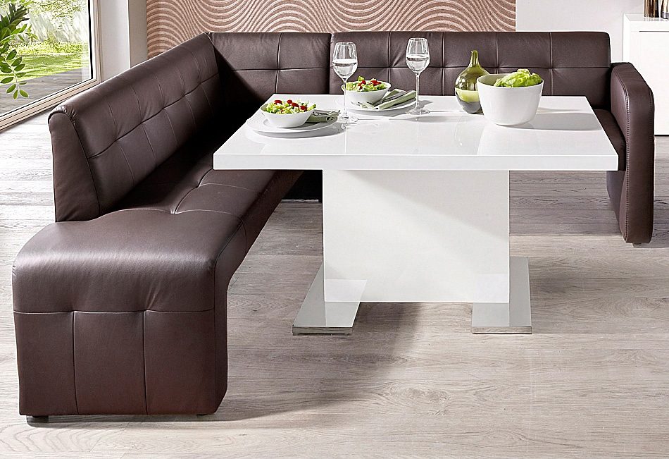 exxpo - sofa fashion Eetbank Barista, comfortabel en elegant, hoge bodemvrijheid, Hoekbank Barista comfortabel en elegant, hoogwaardige detailafwerking