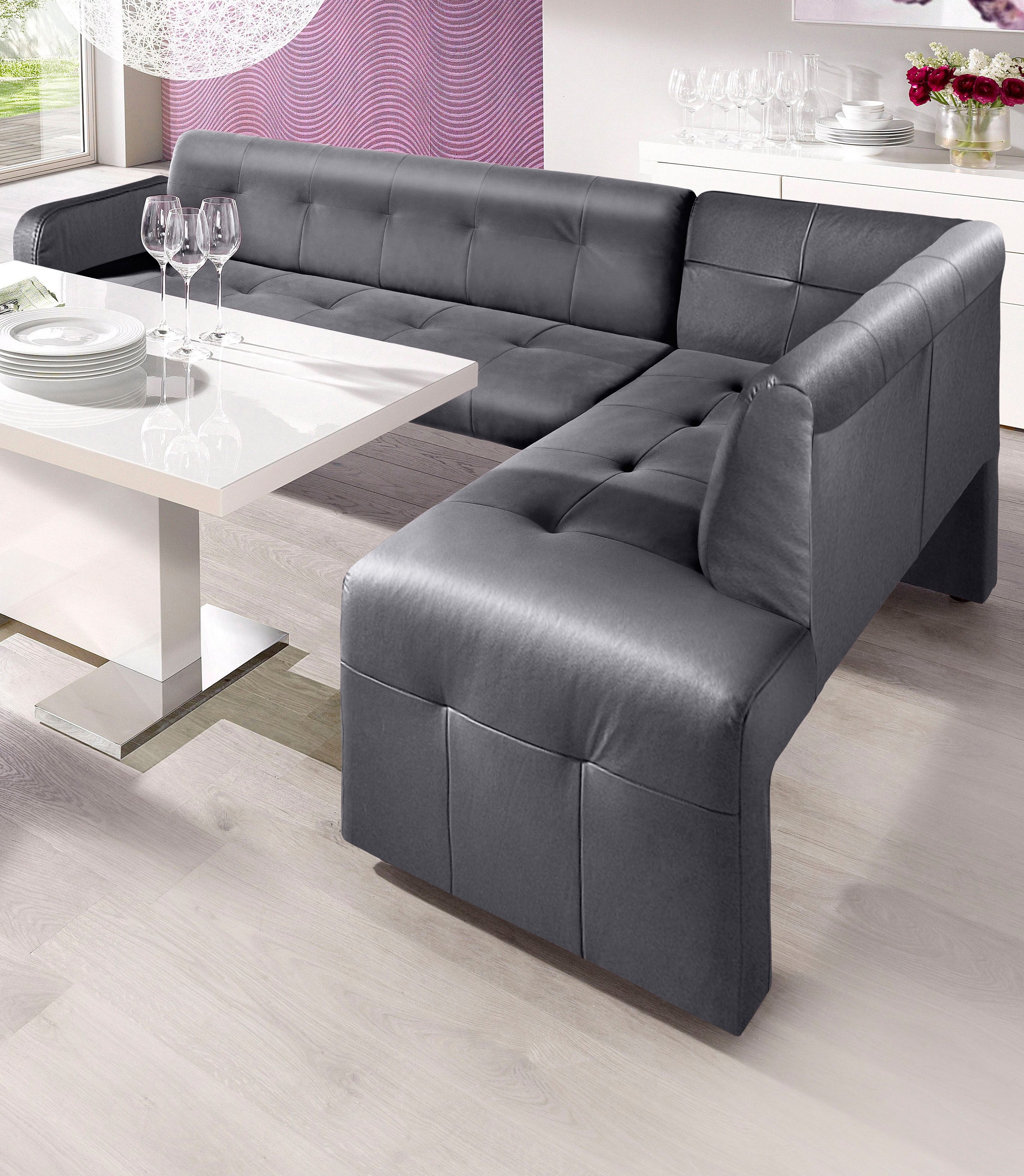 Exxpo - sofa fashion Hoekbank Barista, comfortabel en elegant, hoge bodemvrijheid moderne zit- en rugverwerking, vrij in de ruimte te plaatsen