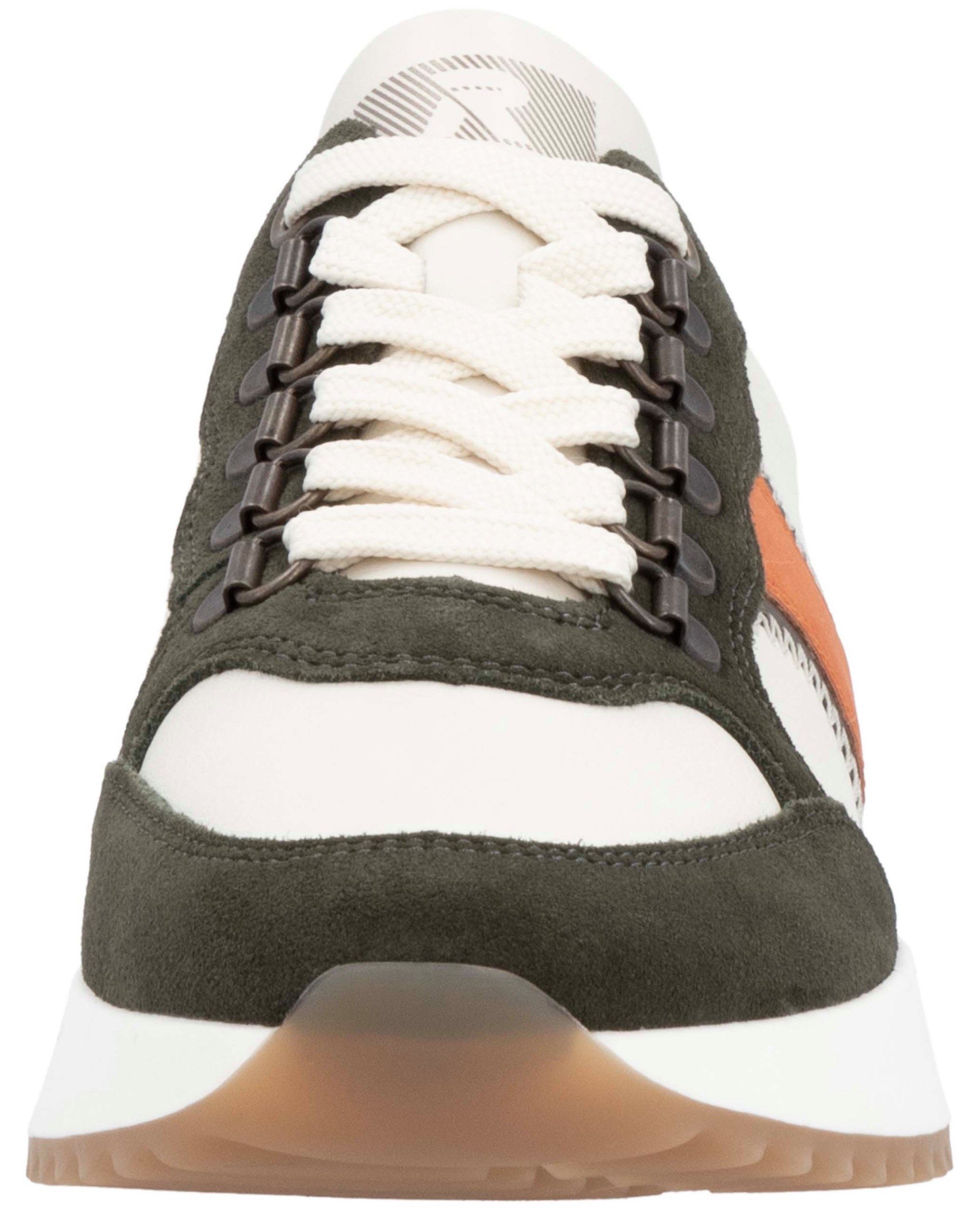 Rieker EVOLUTION Sneakers , vrijetijdsschoen, lage schoen, veterschoen met modieuze contrasterende afwerkingen