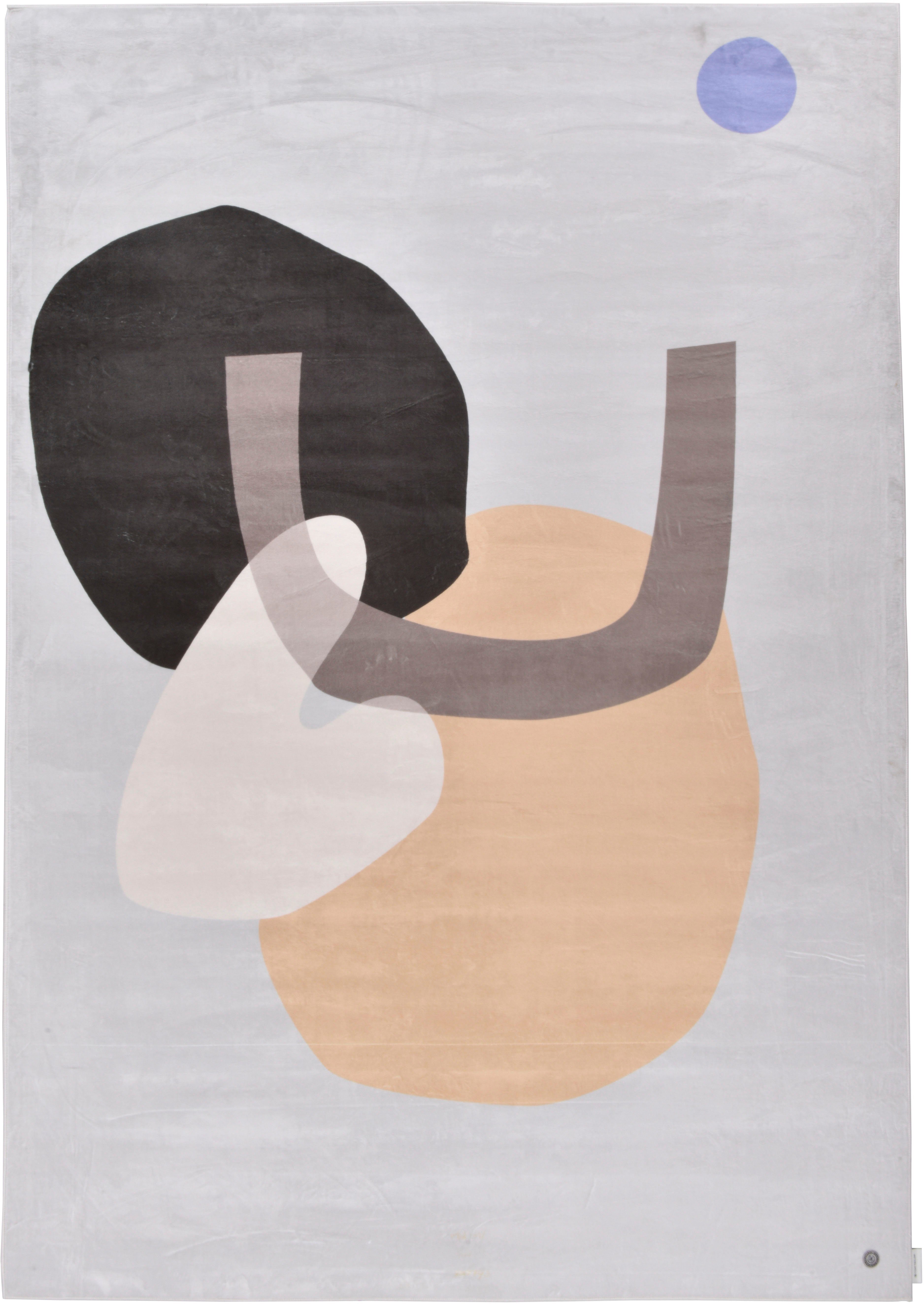 TOM TAILOR HOME Vloerkleed Shapes - SIX Korte pool, gedessineerd, modern design