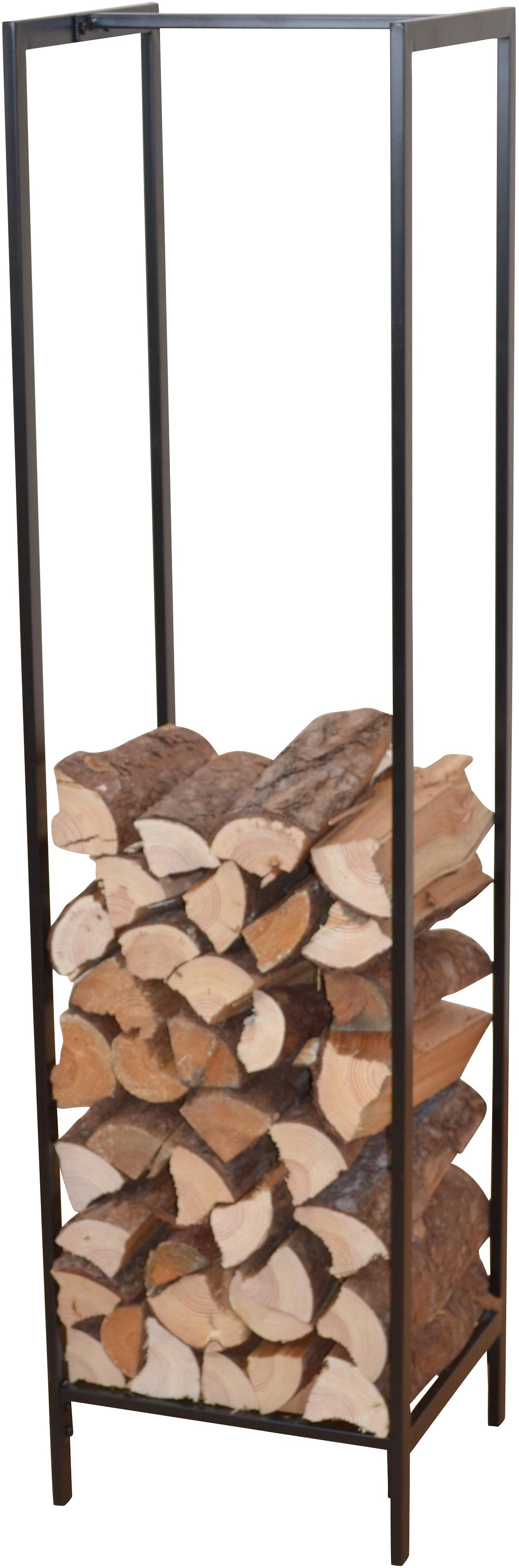 HOFMANN LIVING AND MORE Mand voor haardhout manden & dozen zwart