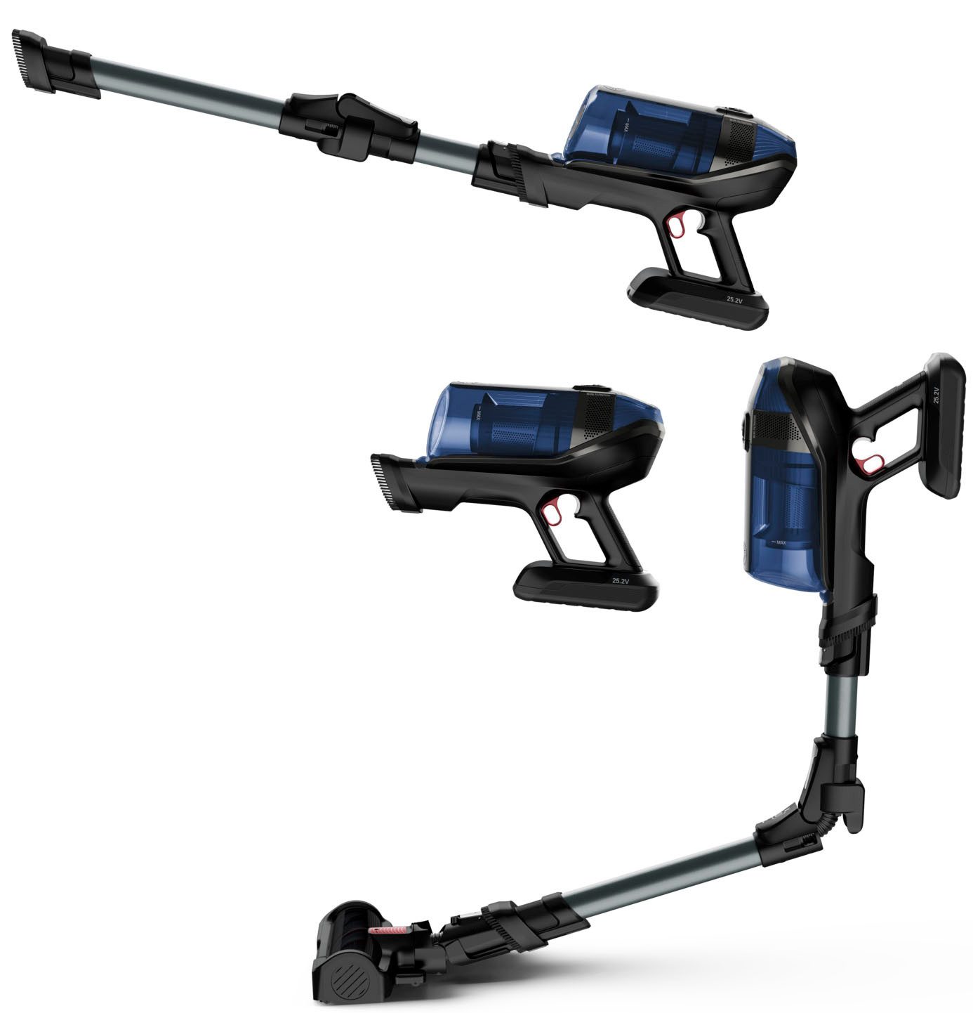 Rowenta Accu-kruimeldief en -stofzuiger X-Force Flex 12.60 Aqua, stofzuigen en dweilen, automatische modus
