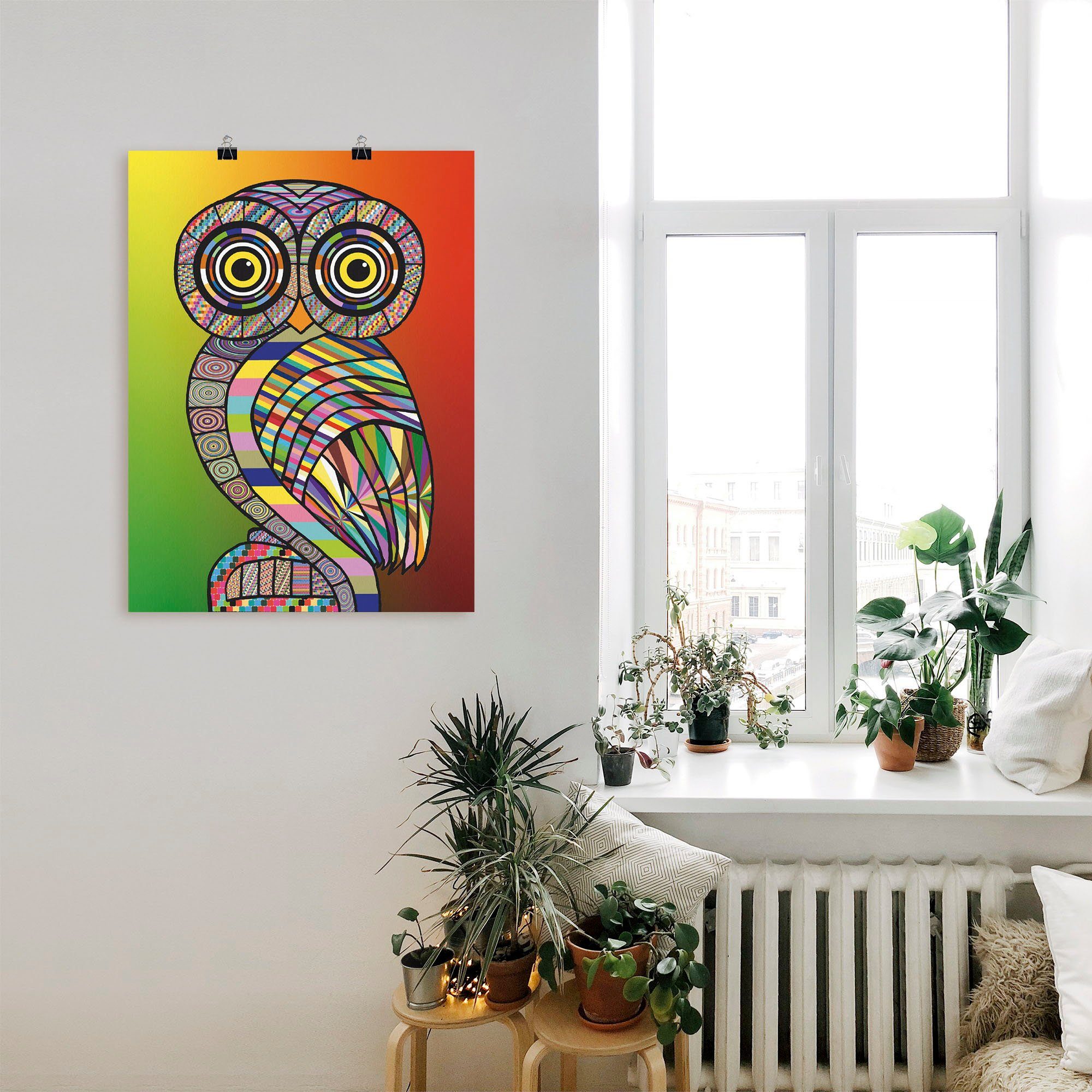Artland Artprint Uil als artprint op linnen, muursticker of poster in verschillende maten