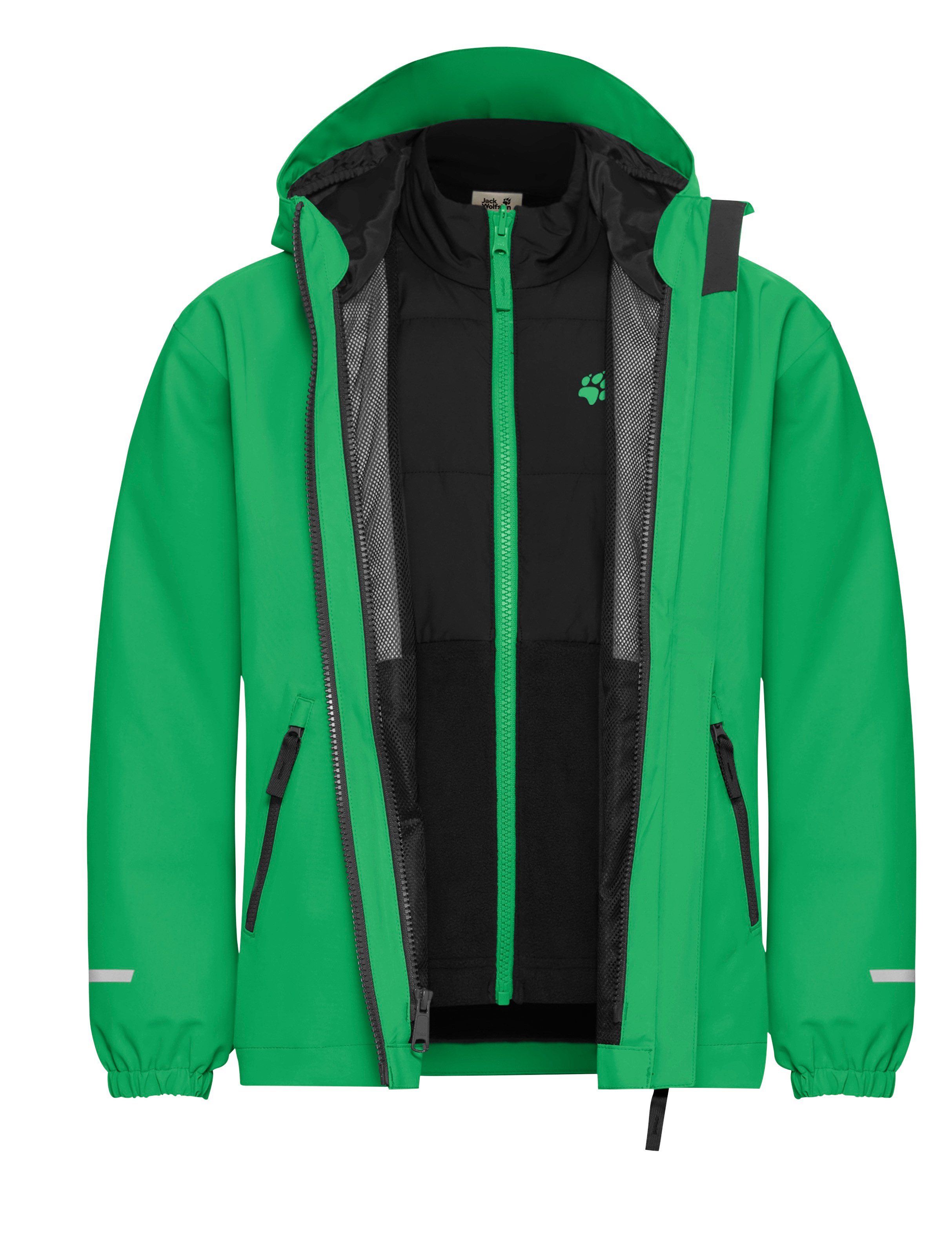 Jack Wolfskin Functioneel 3-in-1-jack HYBRID 3IN1 JACKET K