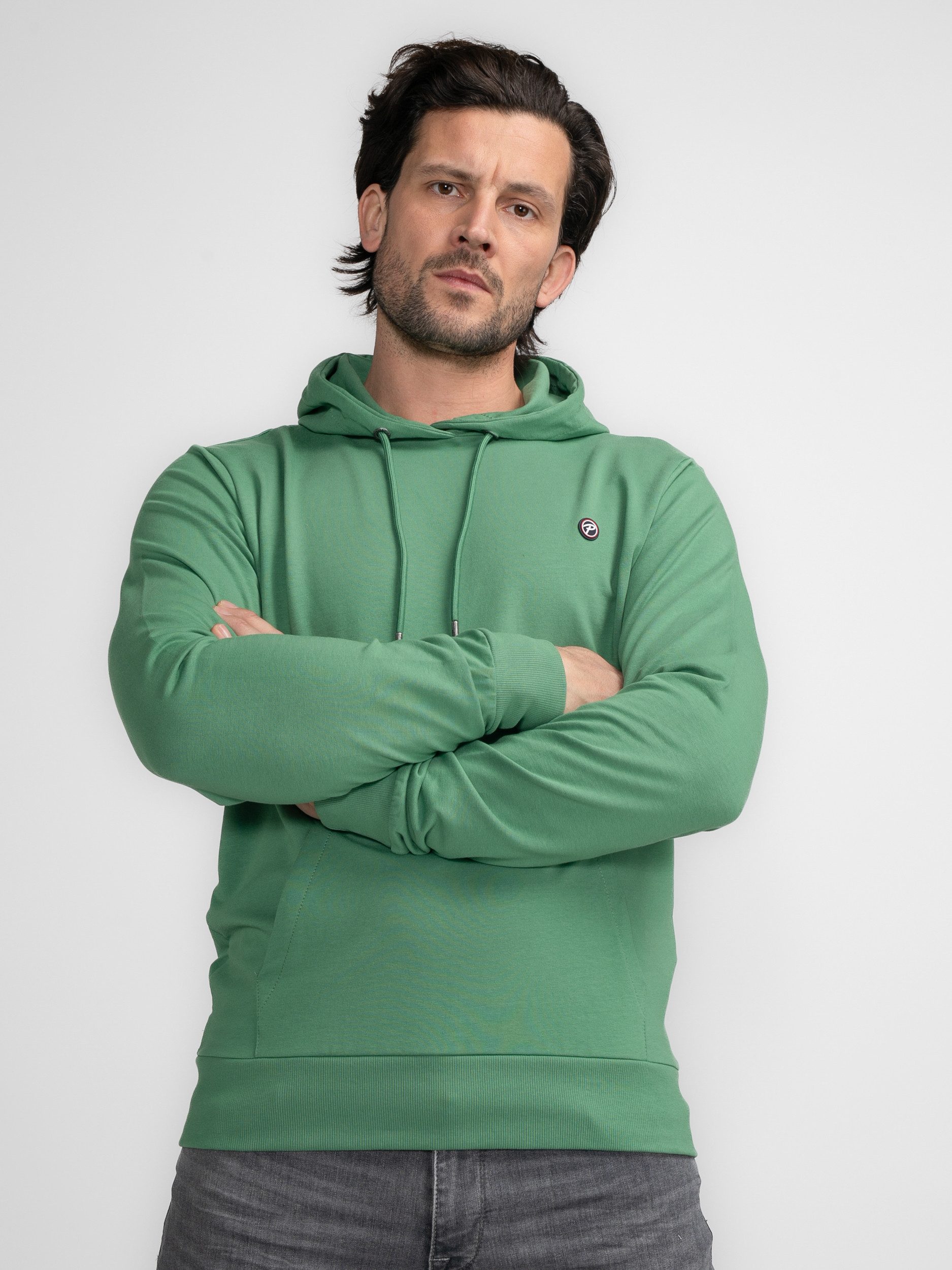 Petrol Industries Sweater met kangoeroezak heren sweaters maat S groen