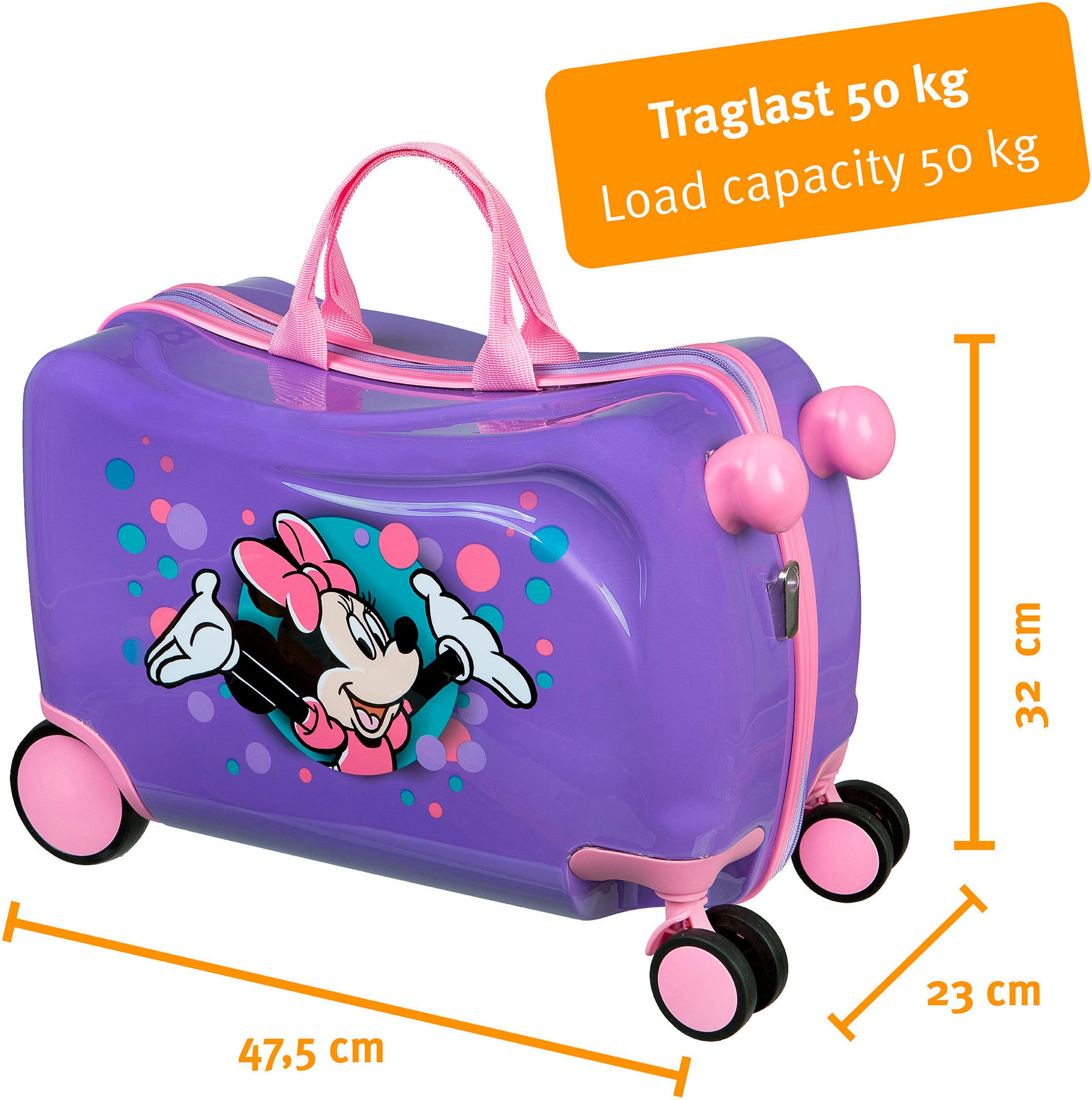 UNDERCOVER Kinderkoffer Ride-on trolley, Minnie Mouse