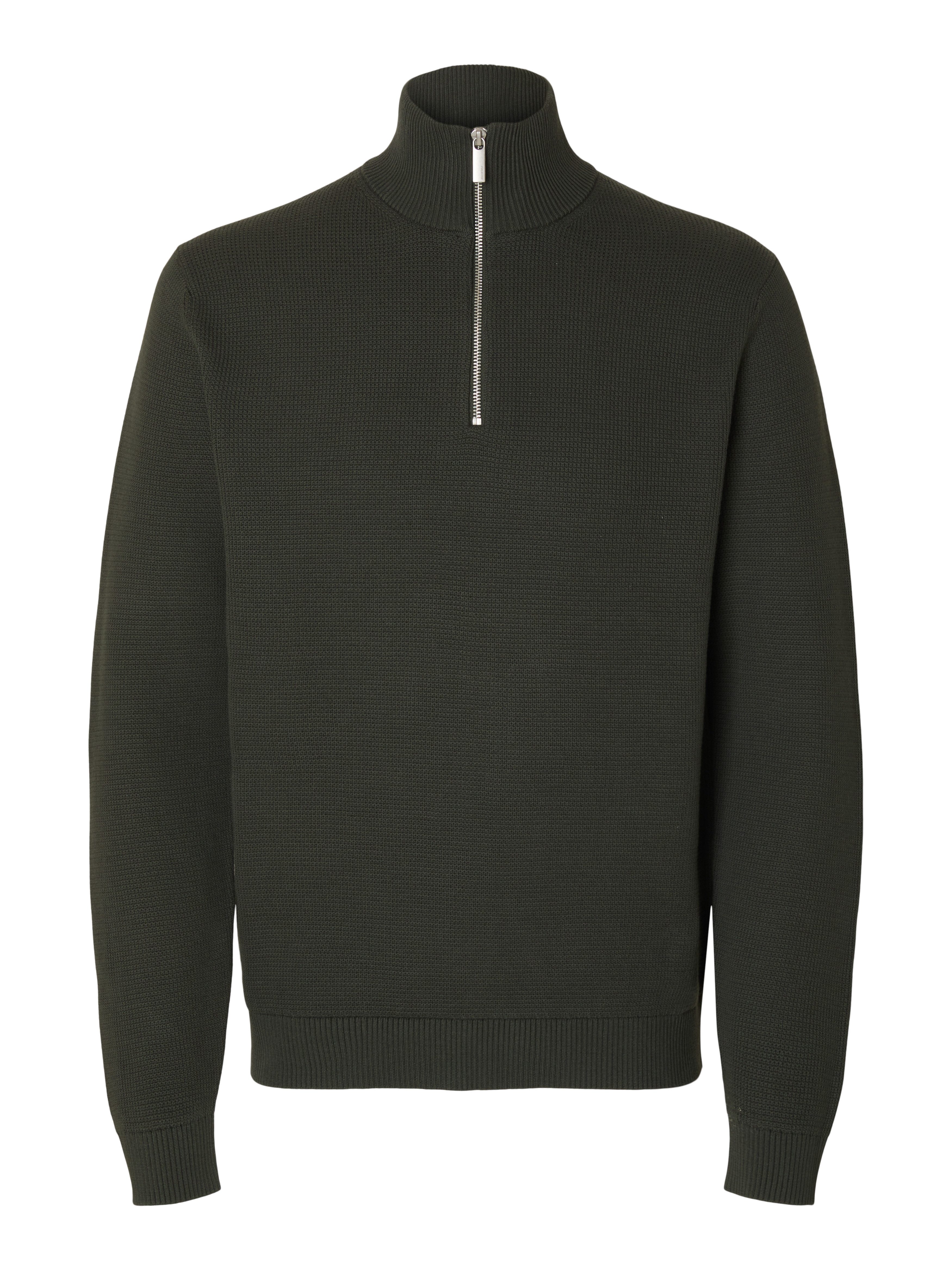 SELECTED HOMME Schipperstrui SLHDANE LS KNIT STRUCTURE HALF ZIP NOOS