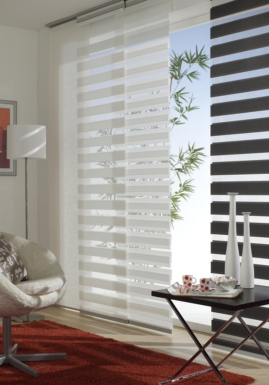 GARDINIA Paneelgordijn Day+Night met aluminiumprofiel inclusief runner (1 stuk)