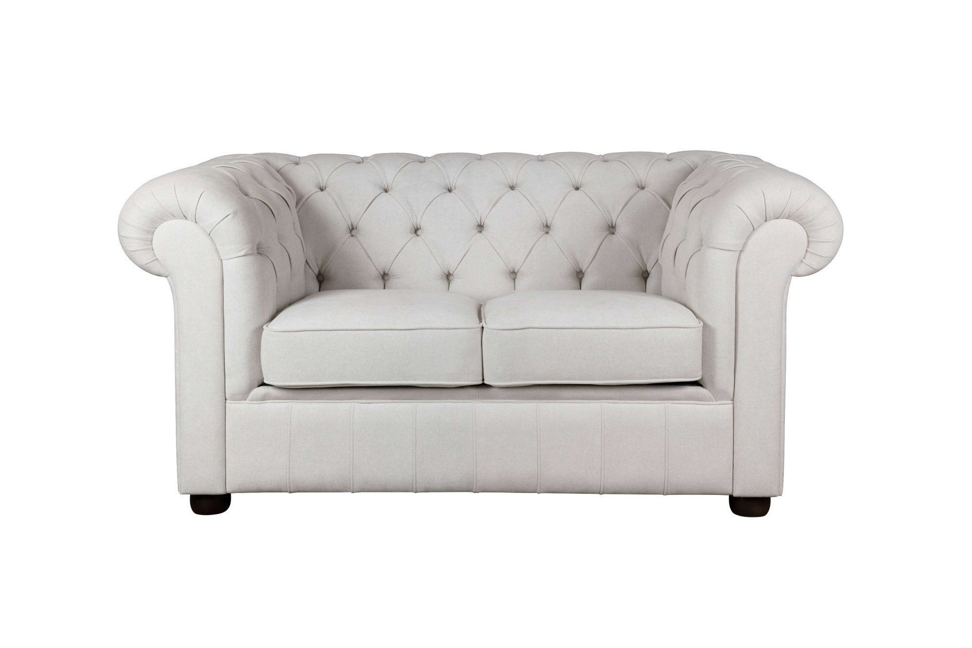 Home affaire 2-zitsbank CHARENTE, Chesterfield bank, golfvering, afmetingen: B/D/H: 147/89/74 cm