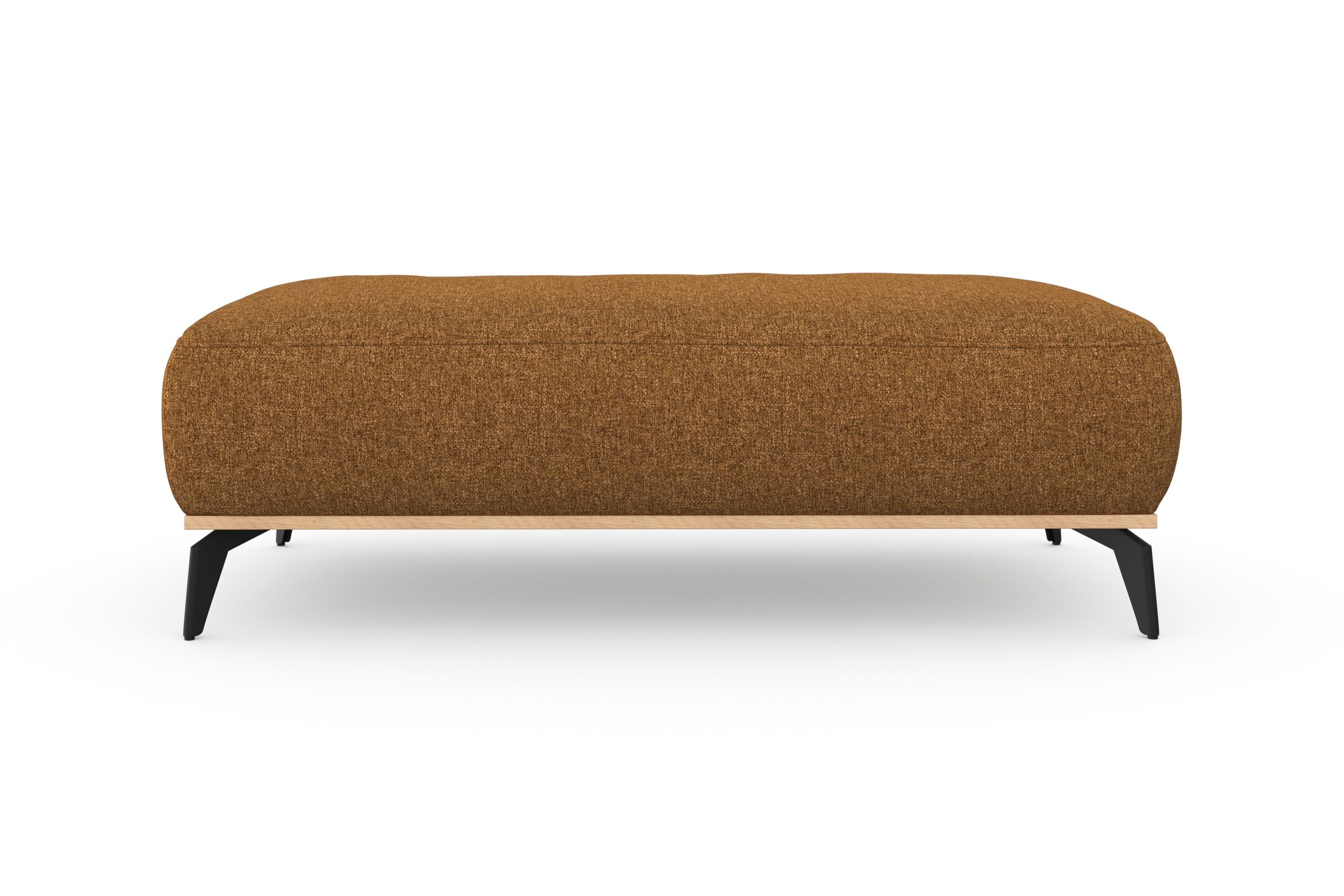 Places of Style Hocker Fjord Met een houten lijst van massief beuken eikenkleurig, met poten 15 cm hoog