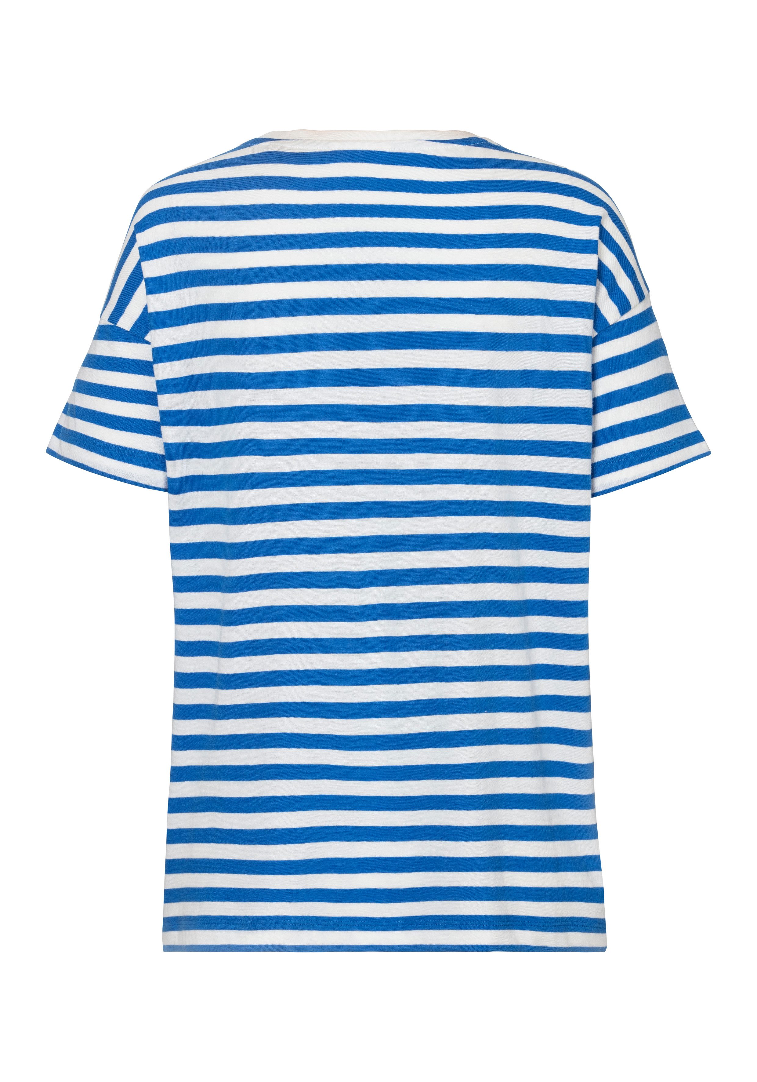 Marc O'Polo DENIM T-shirt van duurzame katoen gestreepte look