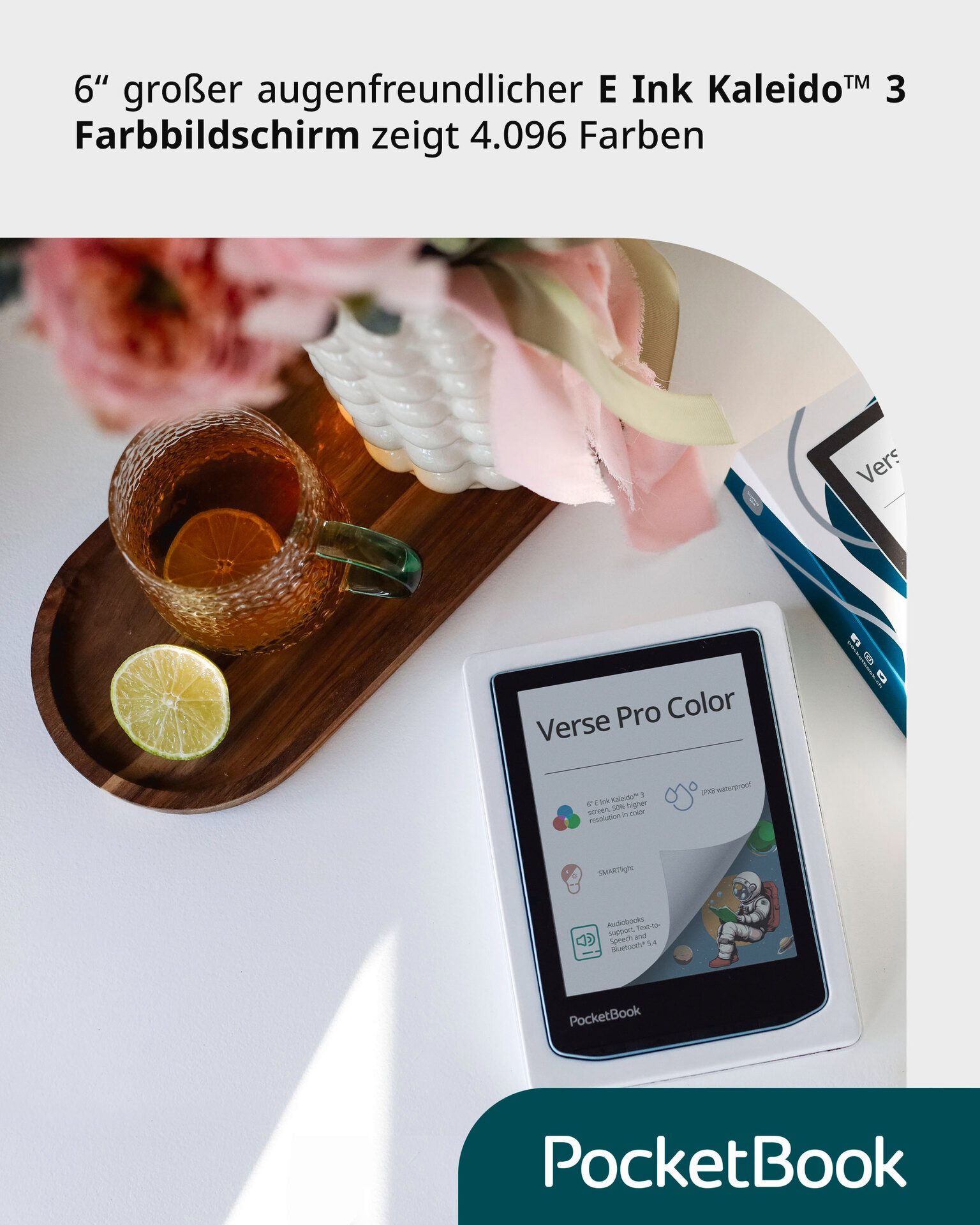 PocketBook E-reader Verse Pro Color - DACH-Version, 6", Linux