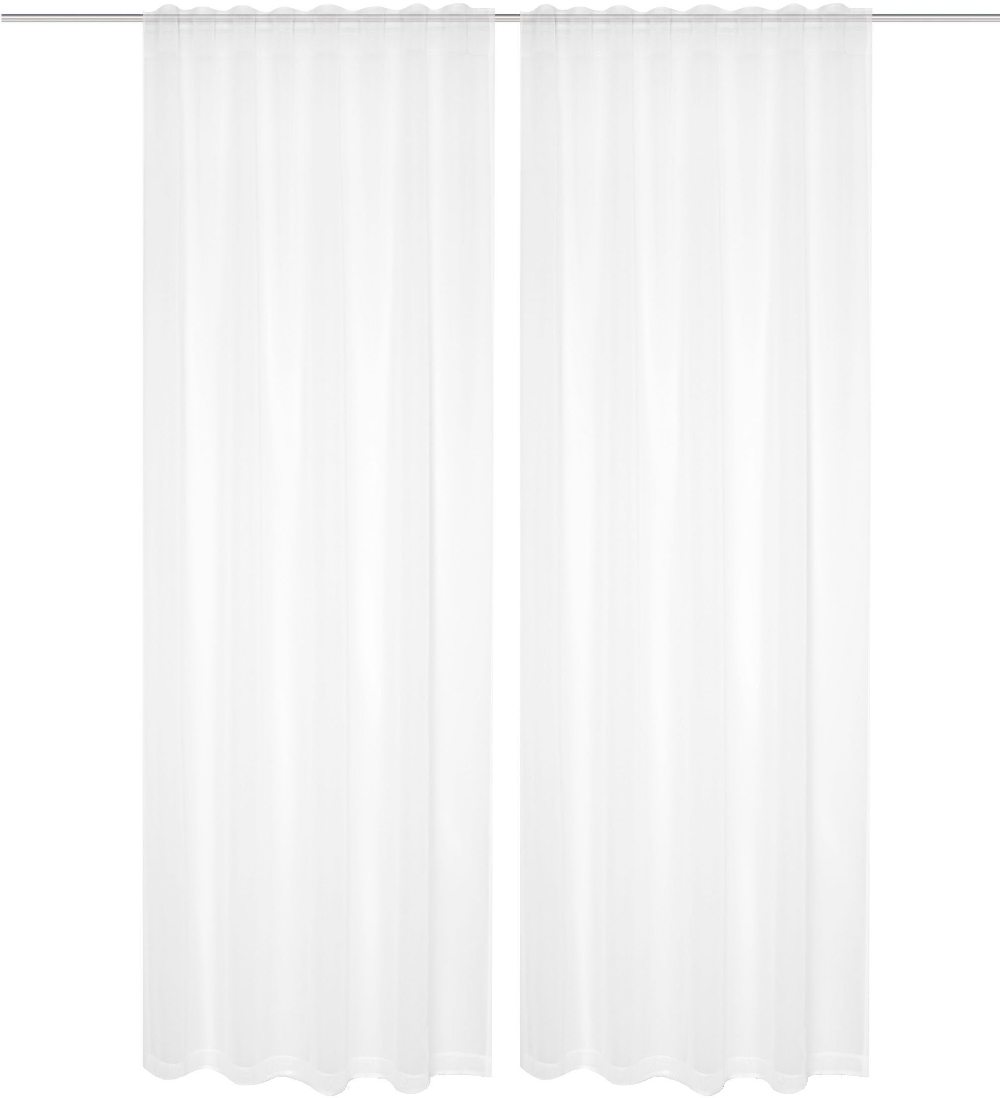 HOME WOHNIDEEN Gordijn DOLLY transparant (2 stuks)