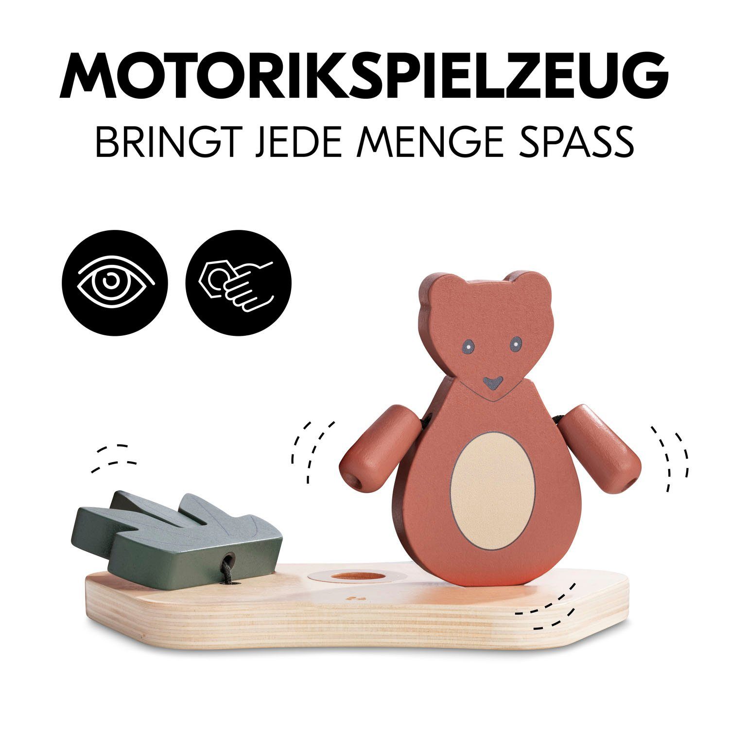Hauck Grijpspeeltje Play Shaking S Bear FSC®- beschermt bos - wereldwijd