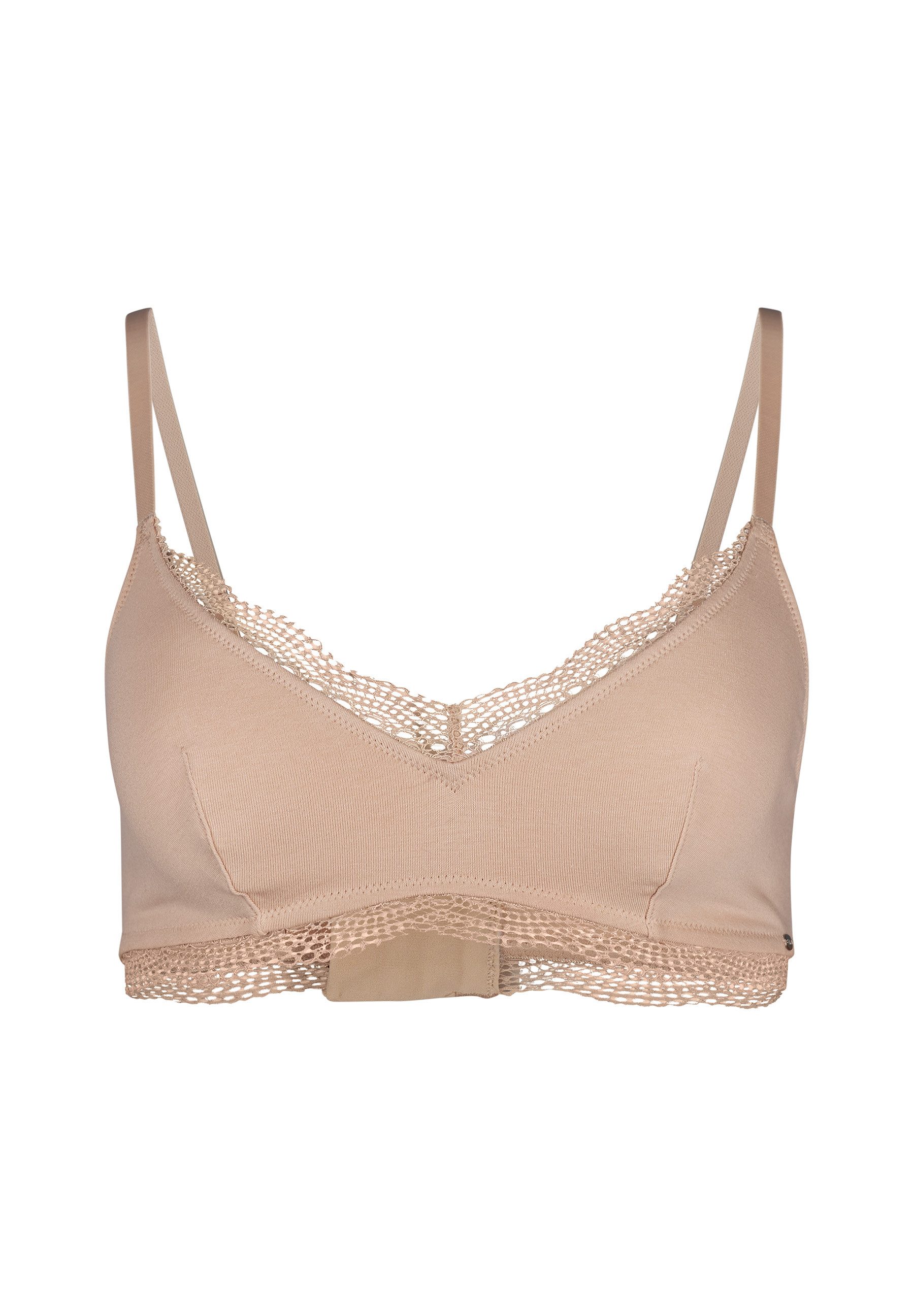 Skiny® Soft-bh Classicotton V-hals met transparante kant