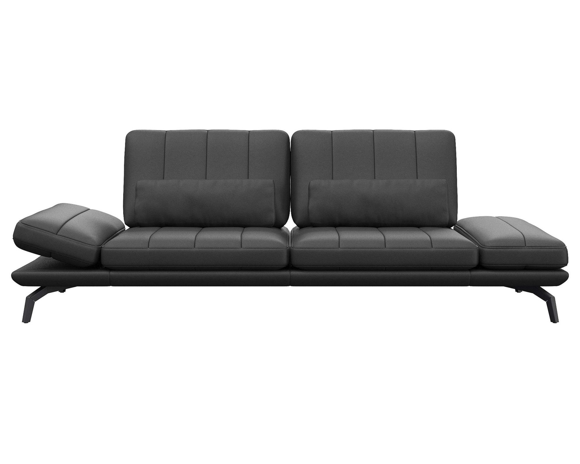 FLEXLUX 3-zitsbank Tropea multifunctionele bank, designbank, relaxfunctie, tv-bank, met armleuningverstelling en zitdiepteverstelling, breedte 252 cm