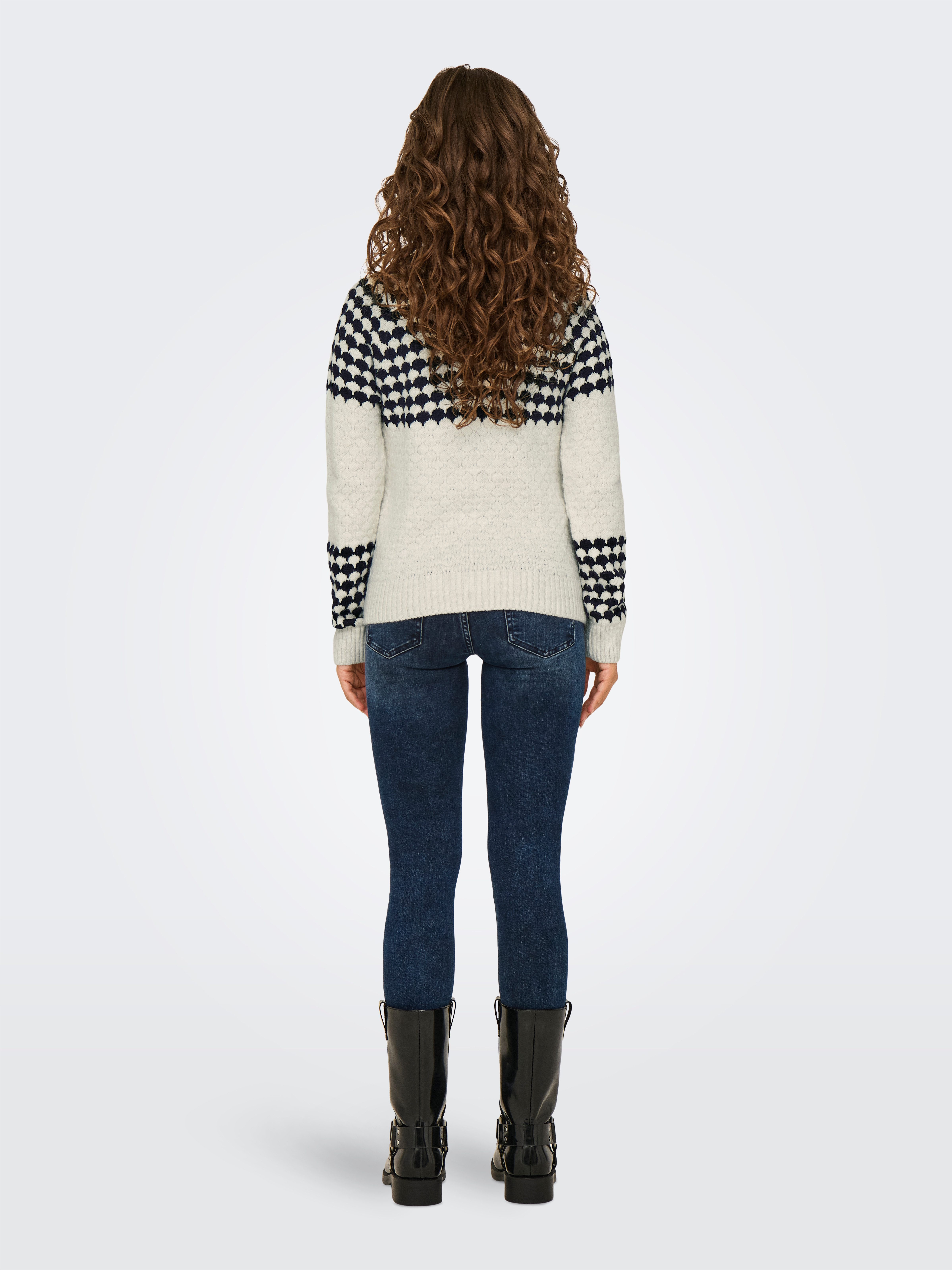 Only Trui met ronde hals ONLCANADA LS PULLOVER CC KNT