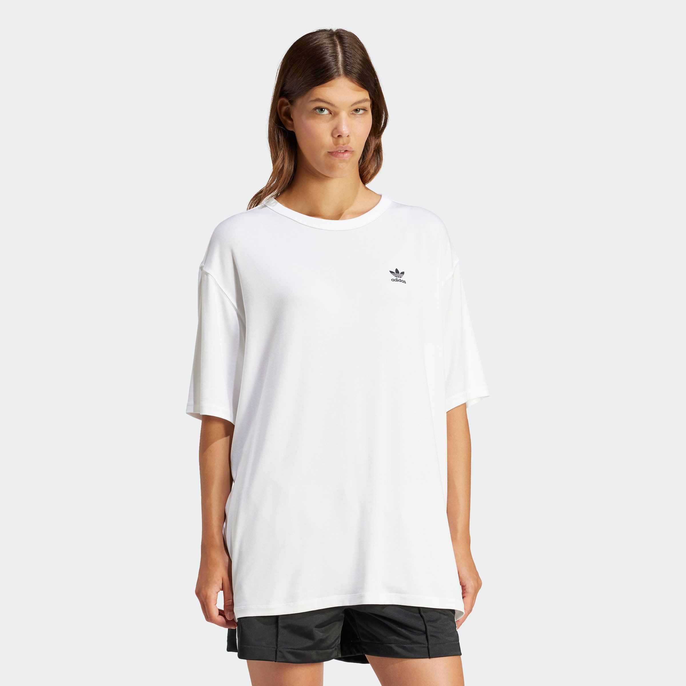 adidas Originals T-shirt TREFOIL TEE dames tops maat L wit