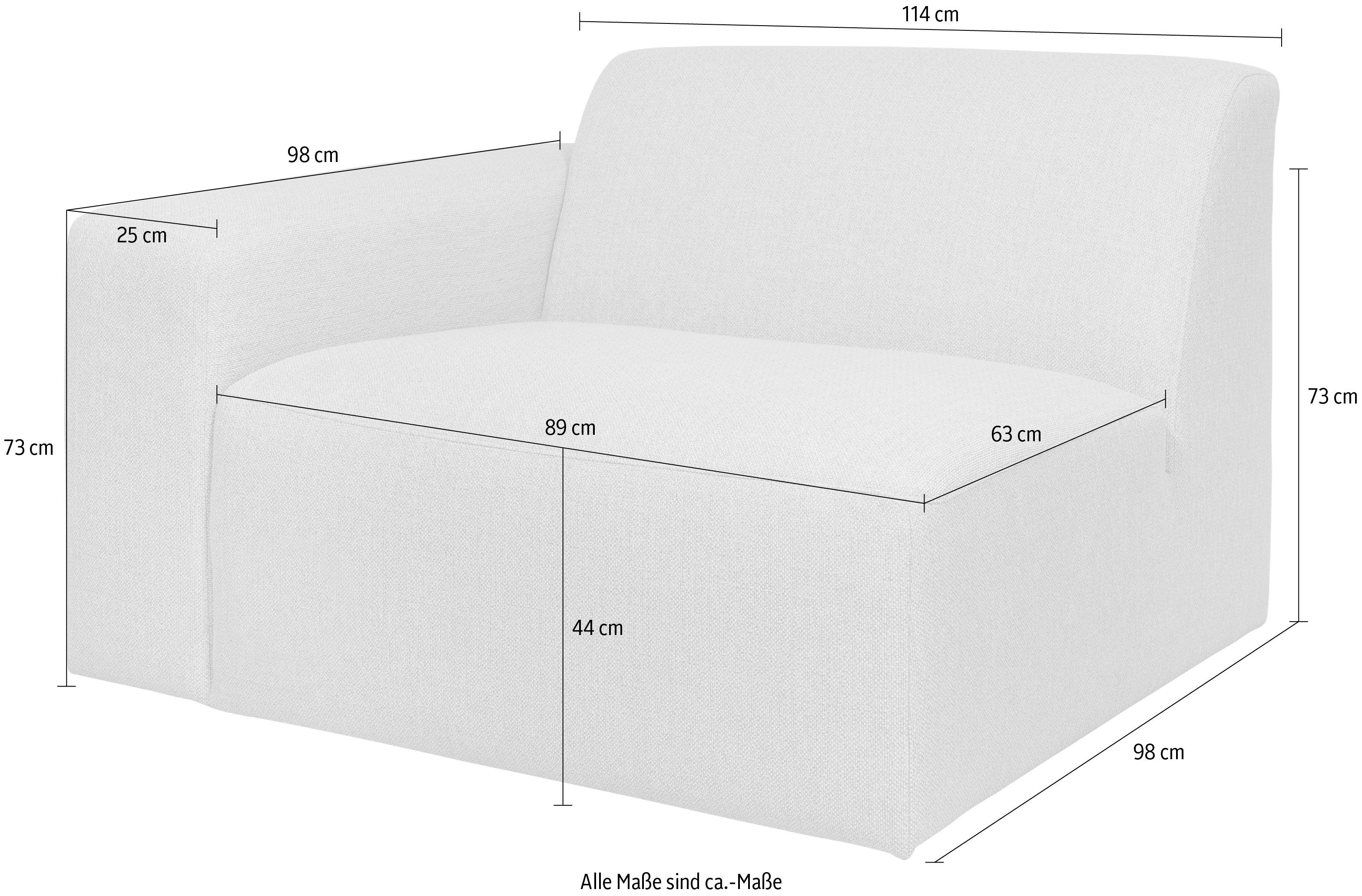 INOSIGN Sofaelement Koa, zitbankmodule, passend bij de KOA serie