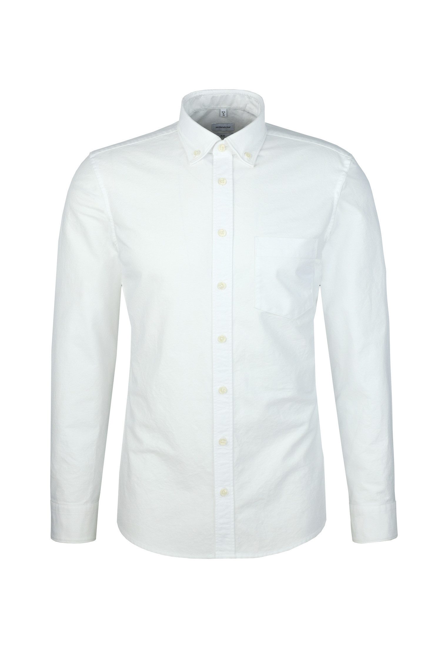 seidensticker Businessoverhemd Slim 1/1 Button-down kraag effen