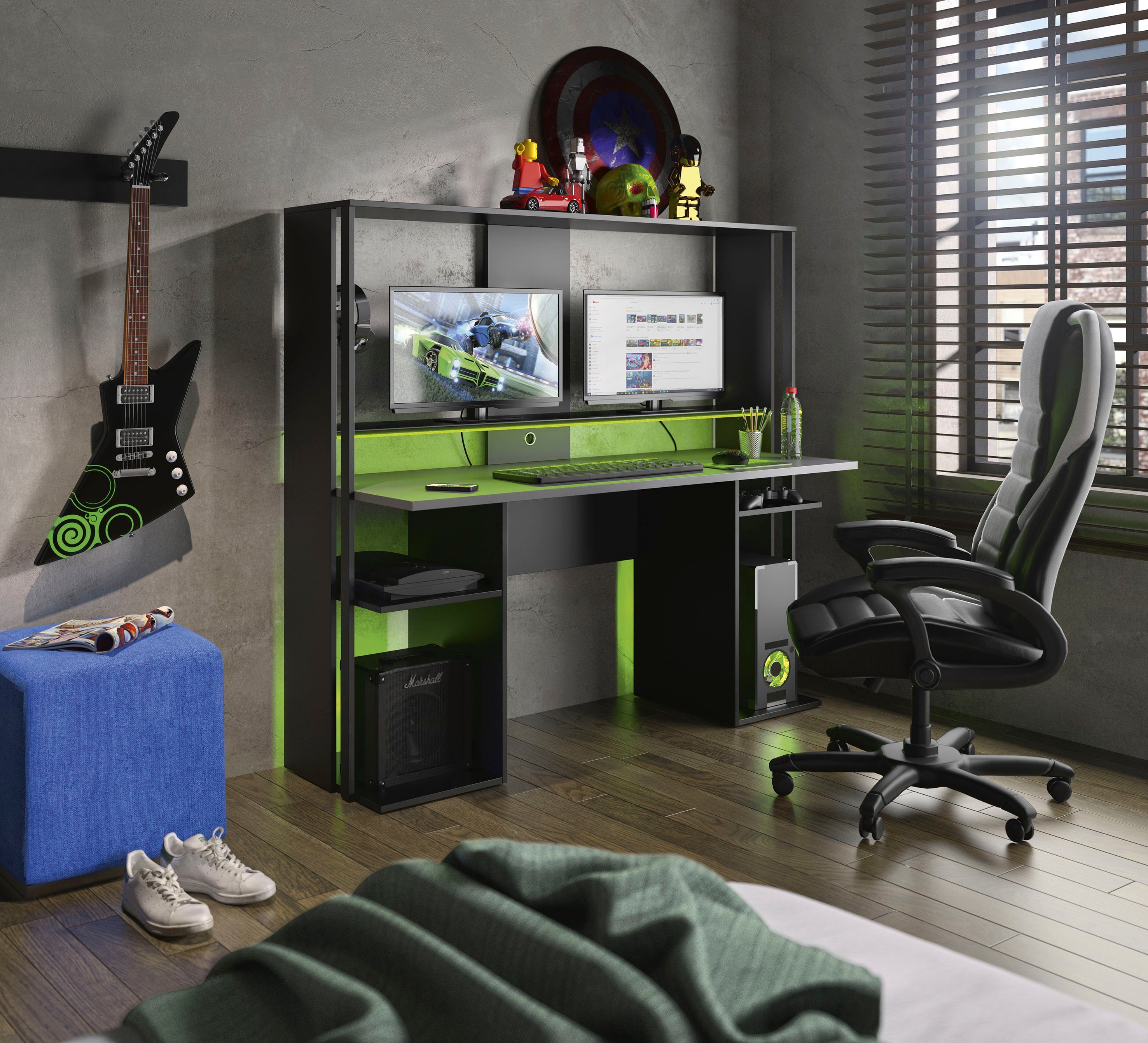 Gami Gamingtafel Stream bureaus zwart