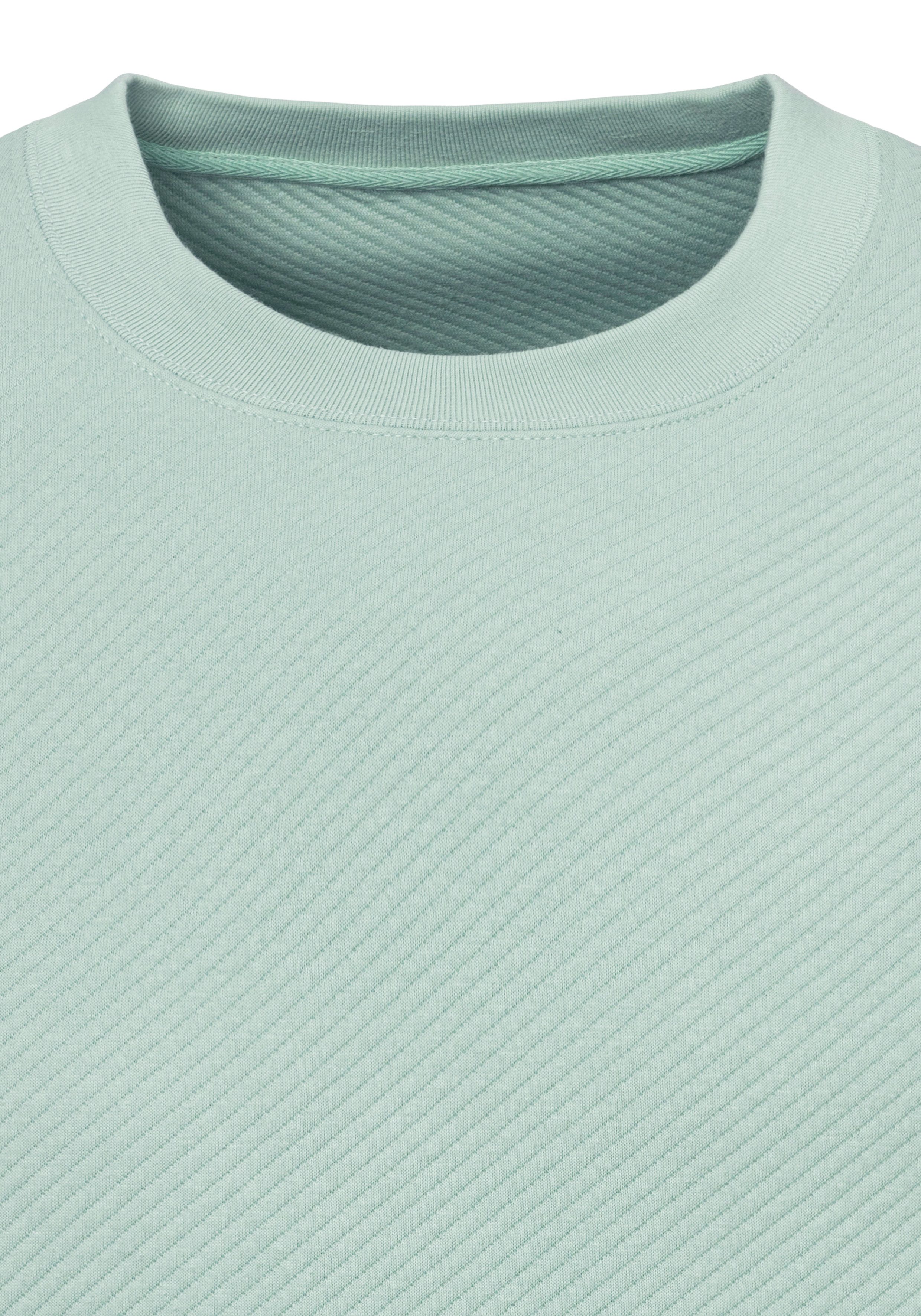 John Devin Sweatshirt Lange mouwen, sweatshirt met structuur, ronde hals, katoenmix