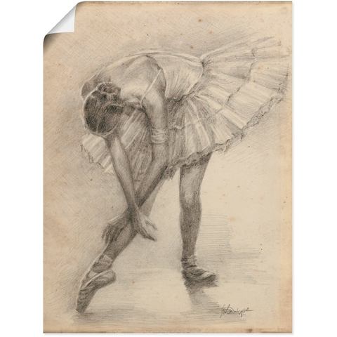 Artland artprint Antike Ballerina Übung II