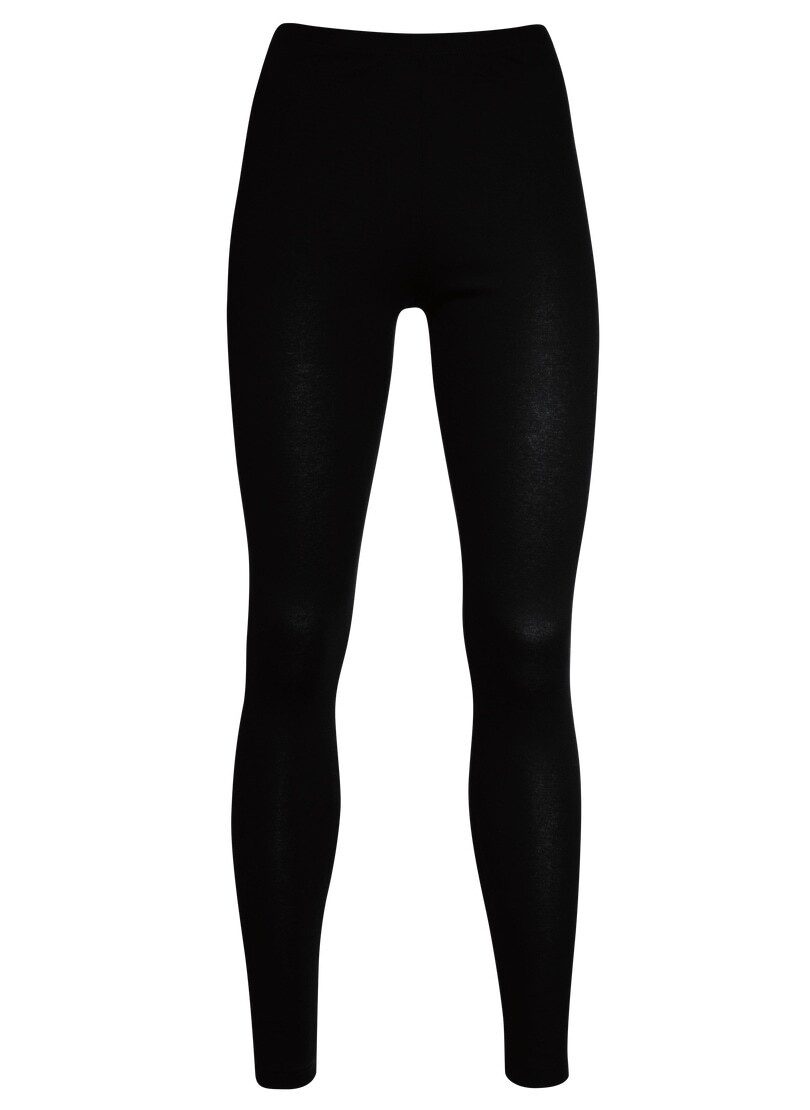 Trigema Legging TRIGEMA Leggings van katoen/elastaan (1-delig) jongens sweatbroeken maat XS zwart
