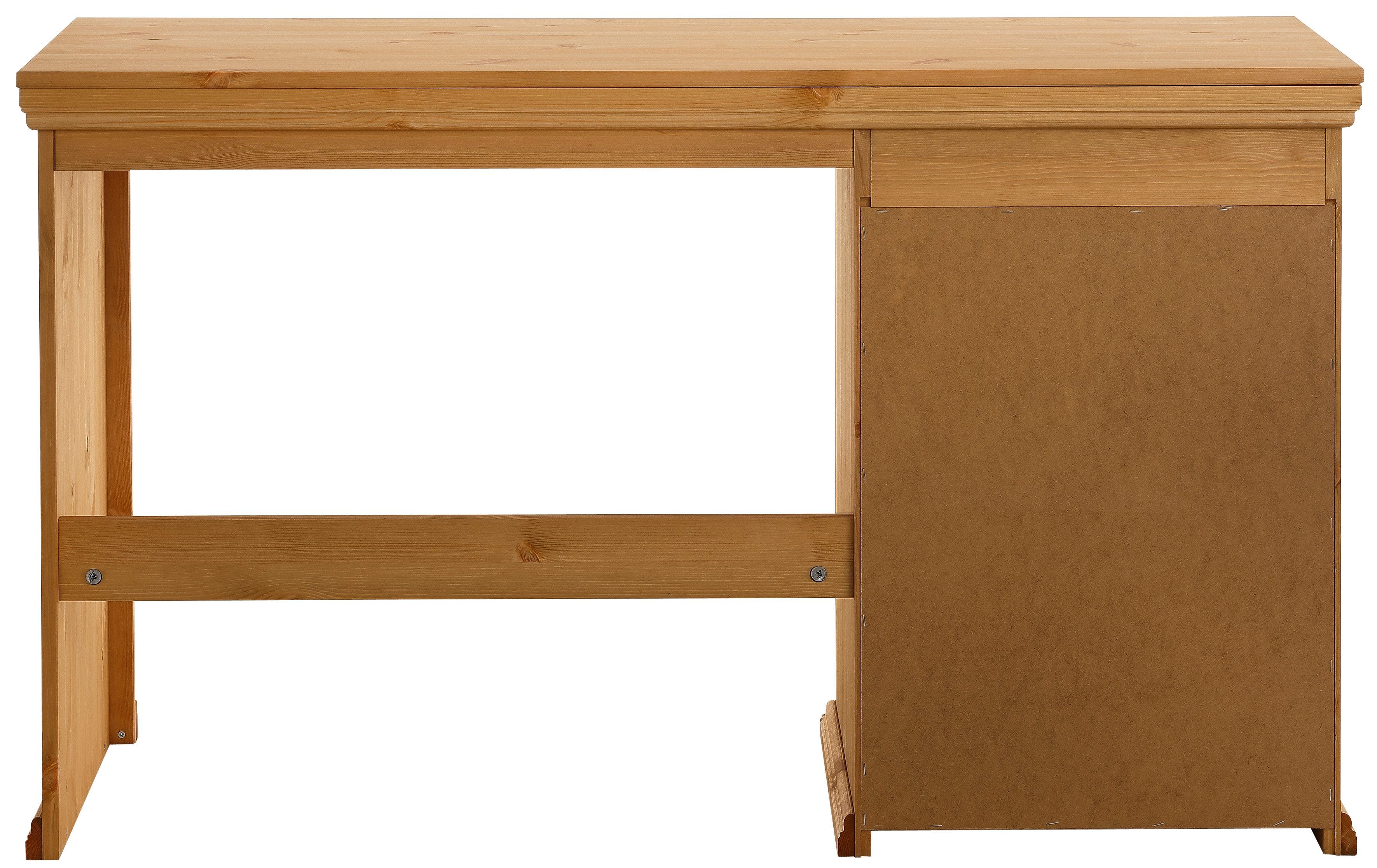 Home affaire Bureau Konrad van gecertificeerd massief hout, met lades, breedte 129 cm