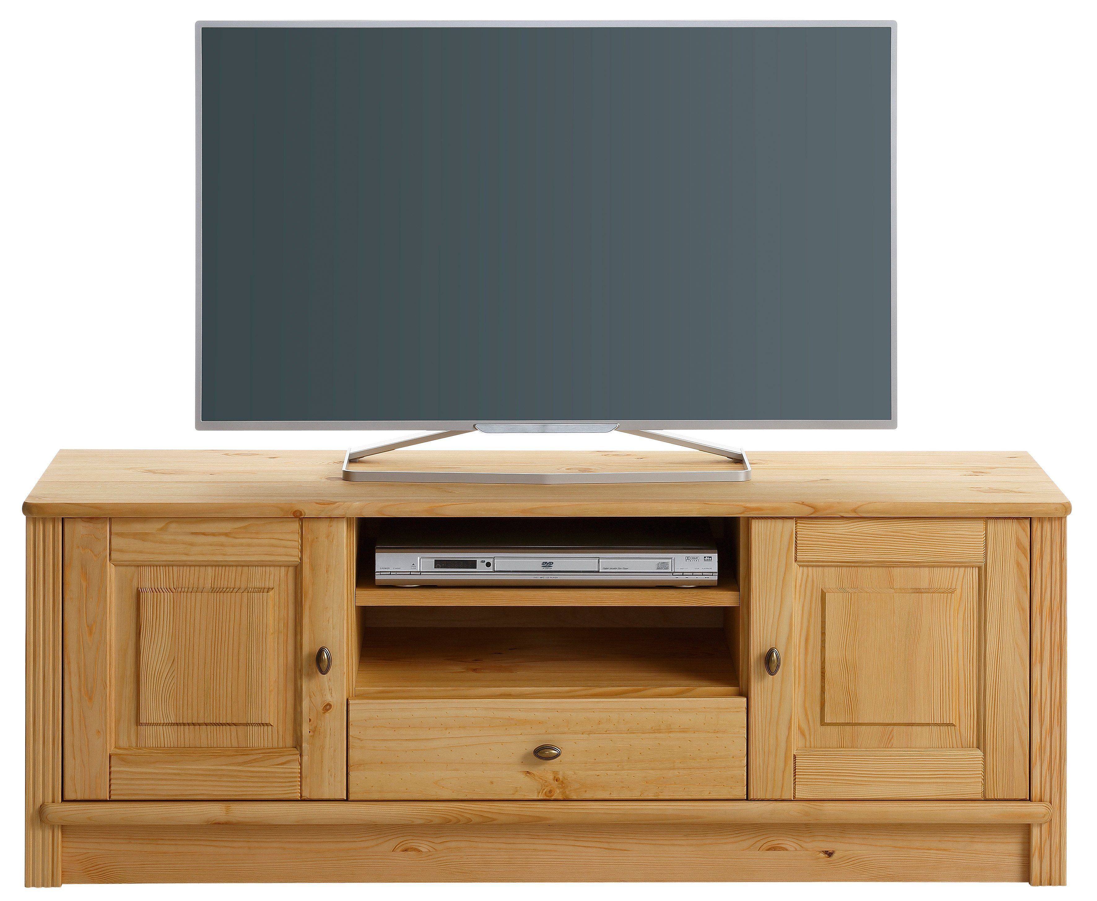 Home affaire Tv-meubel Soeren van massief grenen, breedte 131 cm, stijlvol design