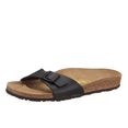 birkenstock slippers madrid smalle schoenwijdte, met ergonomisch gevormd voetbed zwart