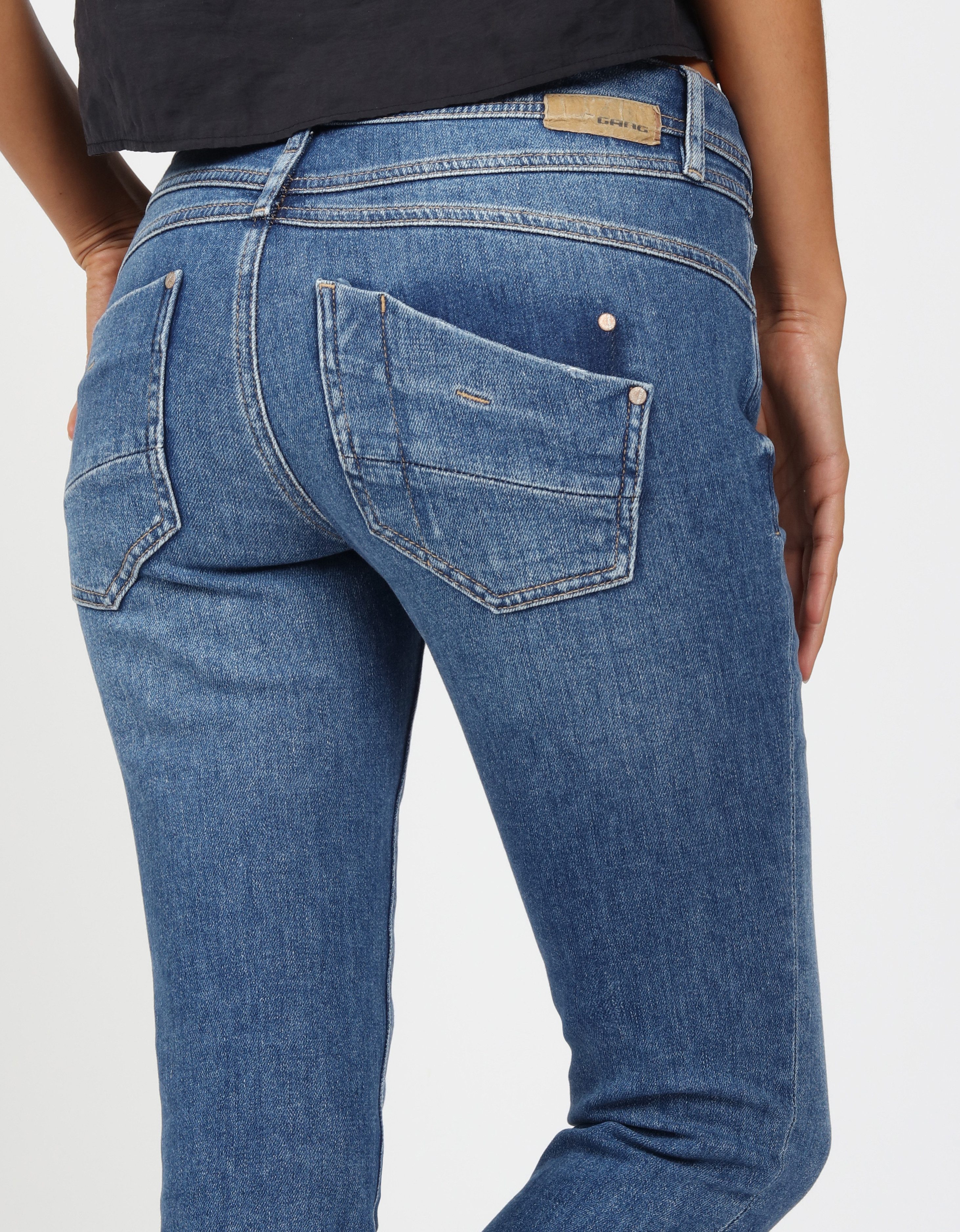GANG Relax fit jeans 94AMELIE CROPPED in 5-pocket-stijl