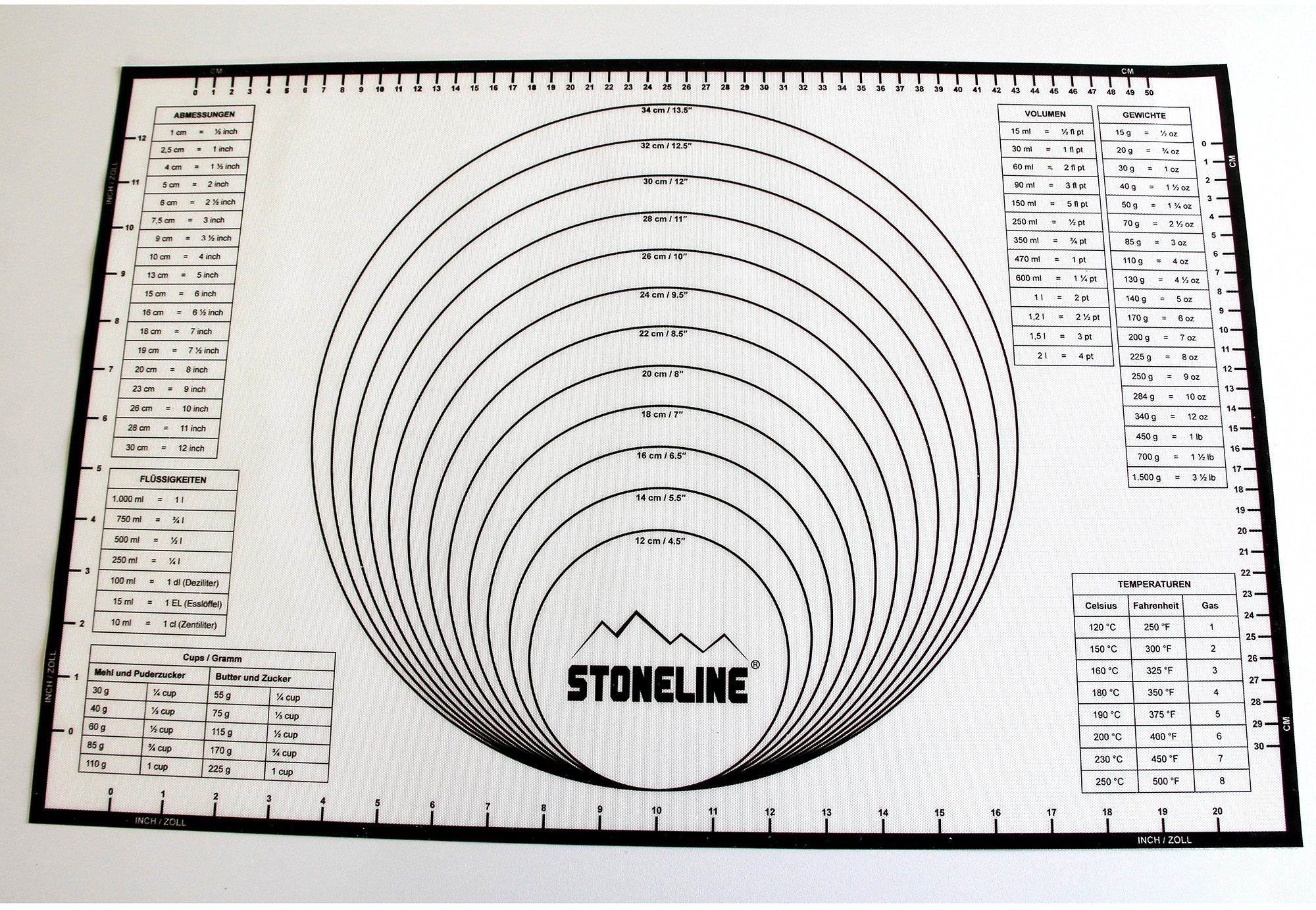 STONELINE Bakmat 2in1 geschikt voor gebruikelijke bakplaten (1-delig)